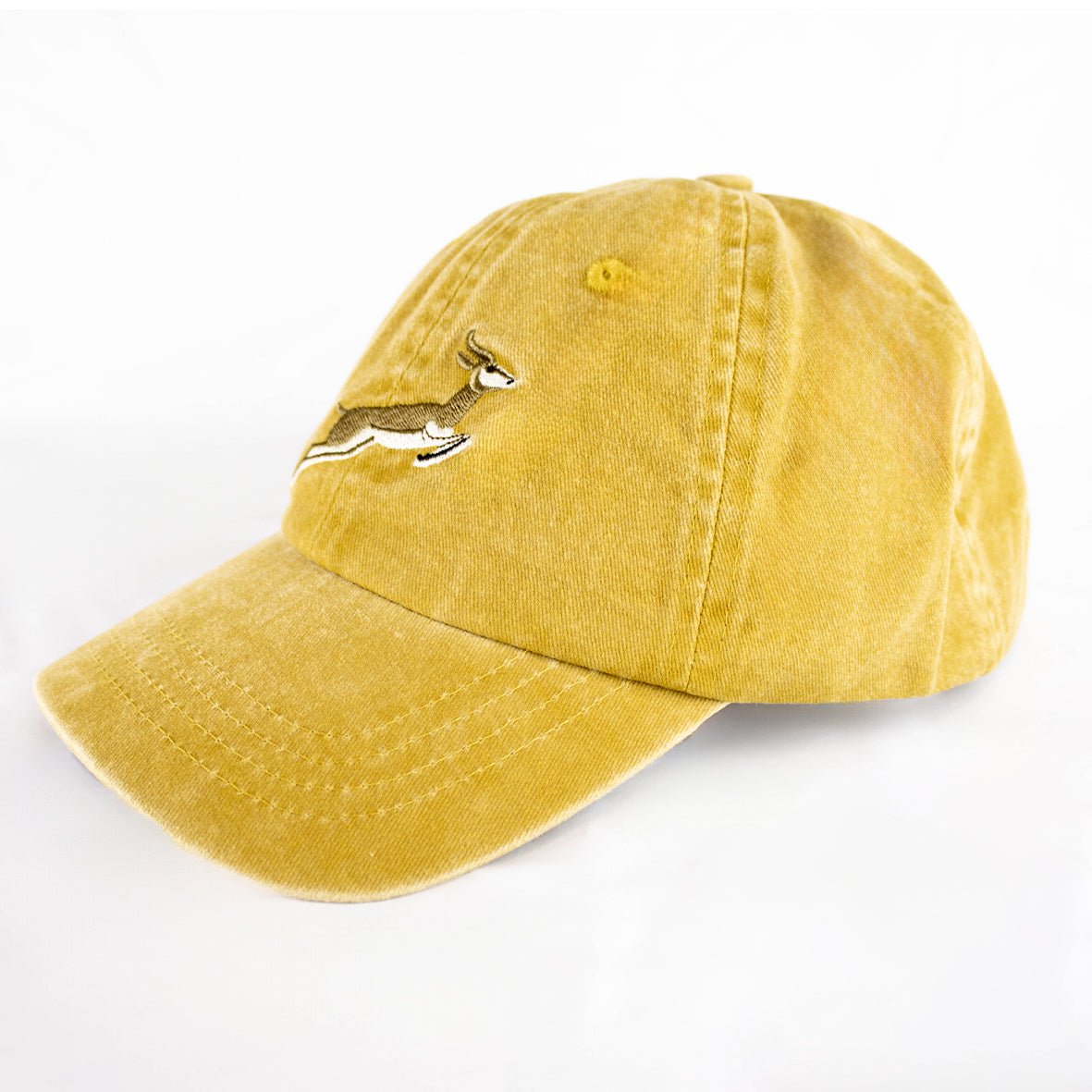 Springboks Natural Emb Dad Cap - Mustard - Old School
