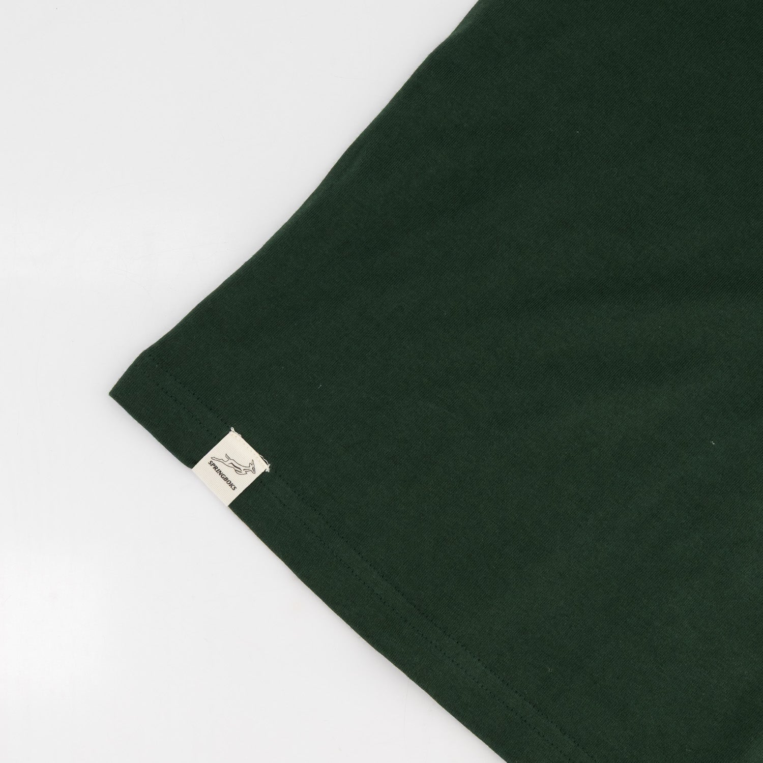 Springboks Pop Badge Boxy Crew Tee - OS Green - Old School