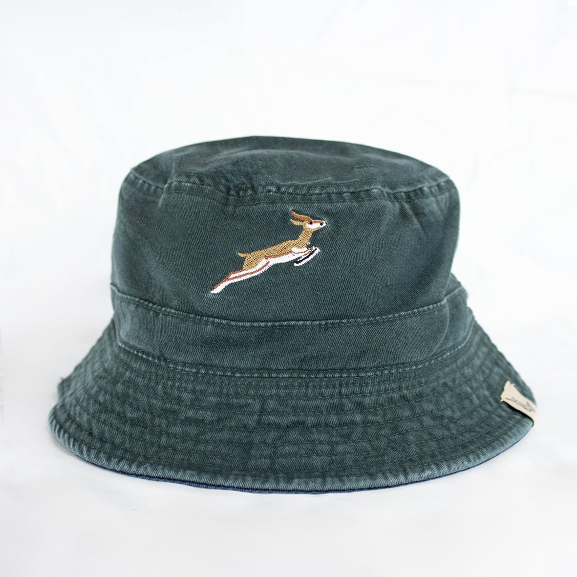 Springboks Reversible Bucket Hat - OS Green - Old School