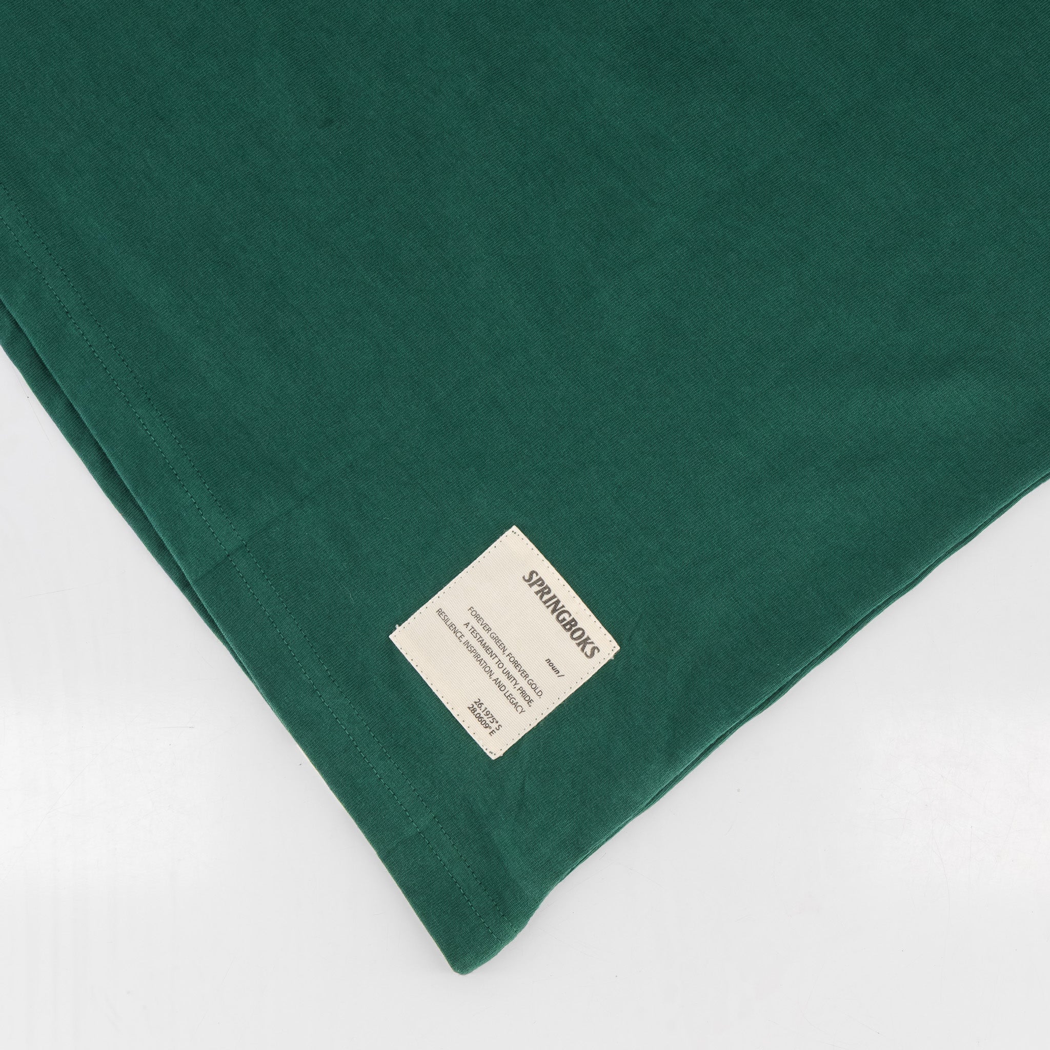 Springboks SML EMB LS Crew Tee - OS Green - Old School