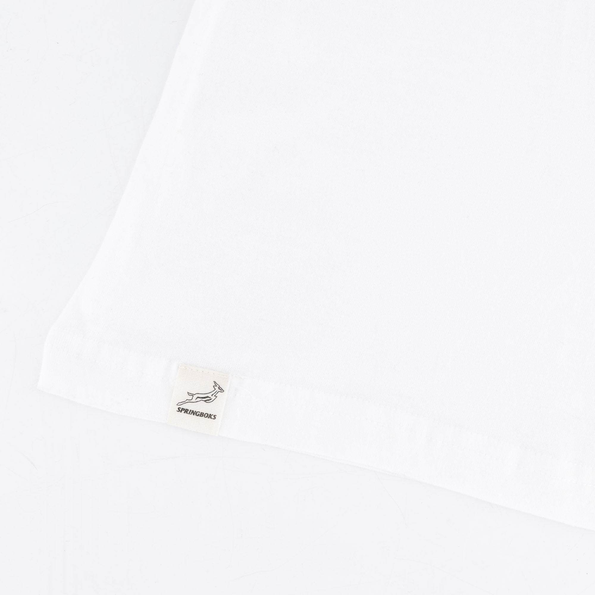 Springboks Stadium Bok Regular Crew Tee - White - Old School