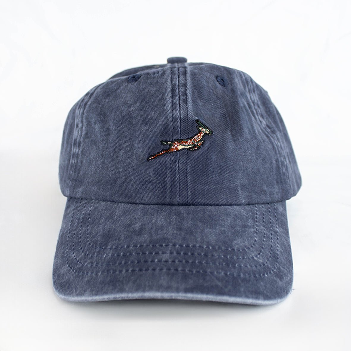 Springboks Winter Pop Badge Dad Cap - Navy - Old School