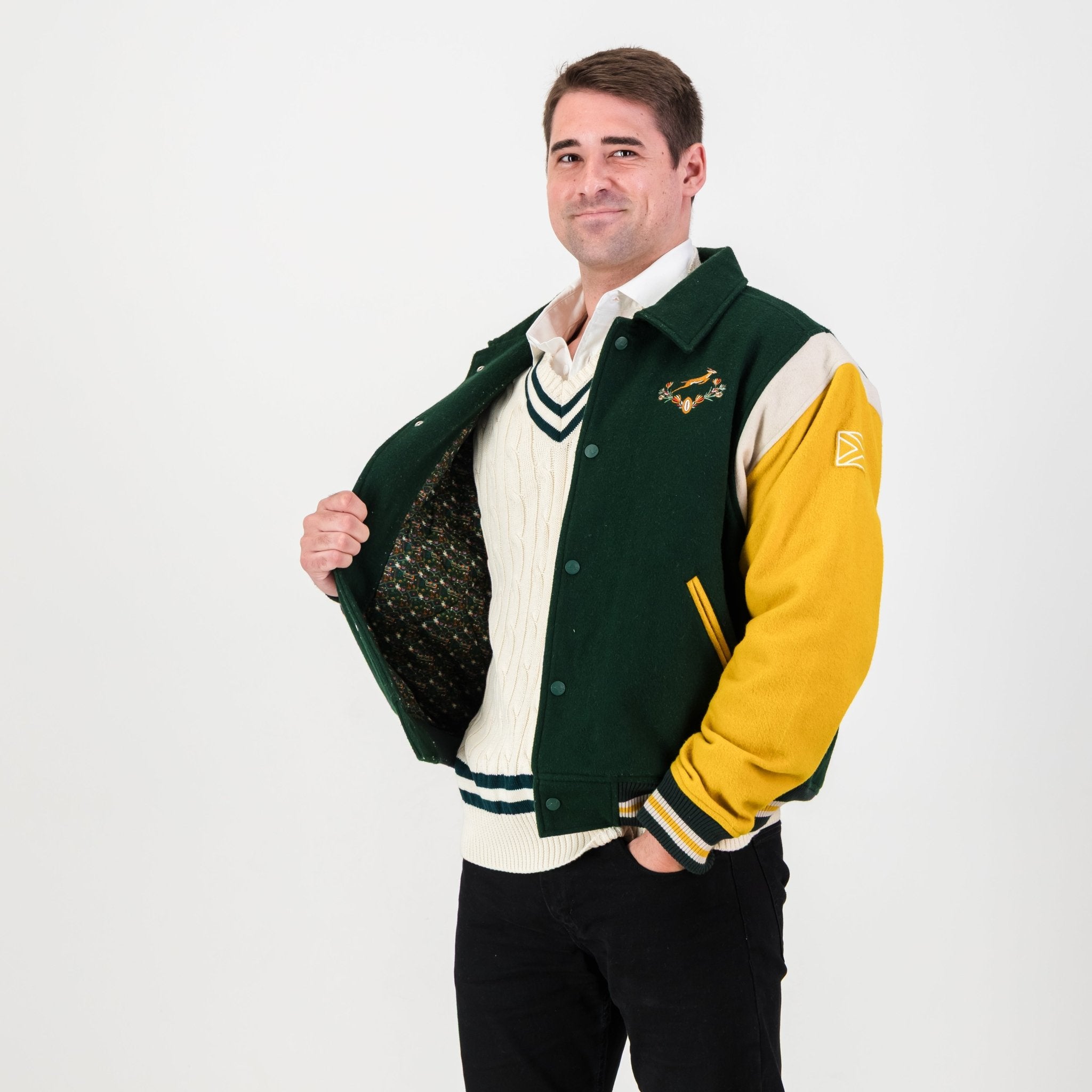 Springboks Wool Bomber Jacket - Old School