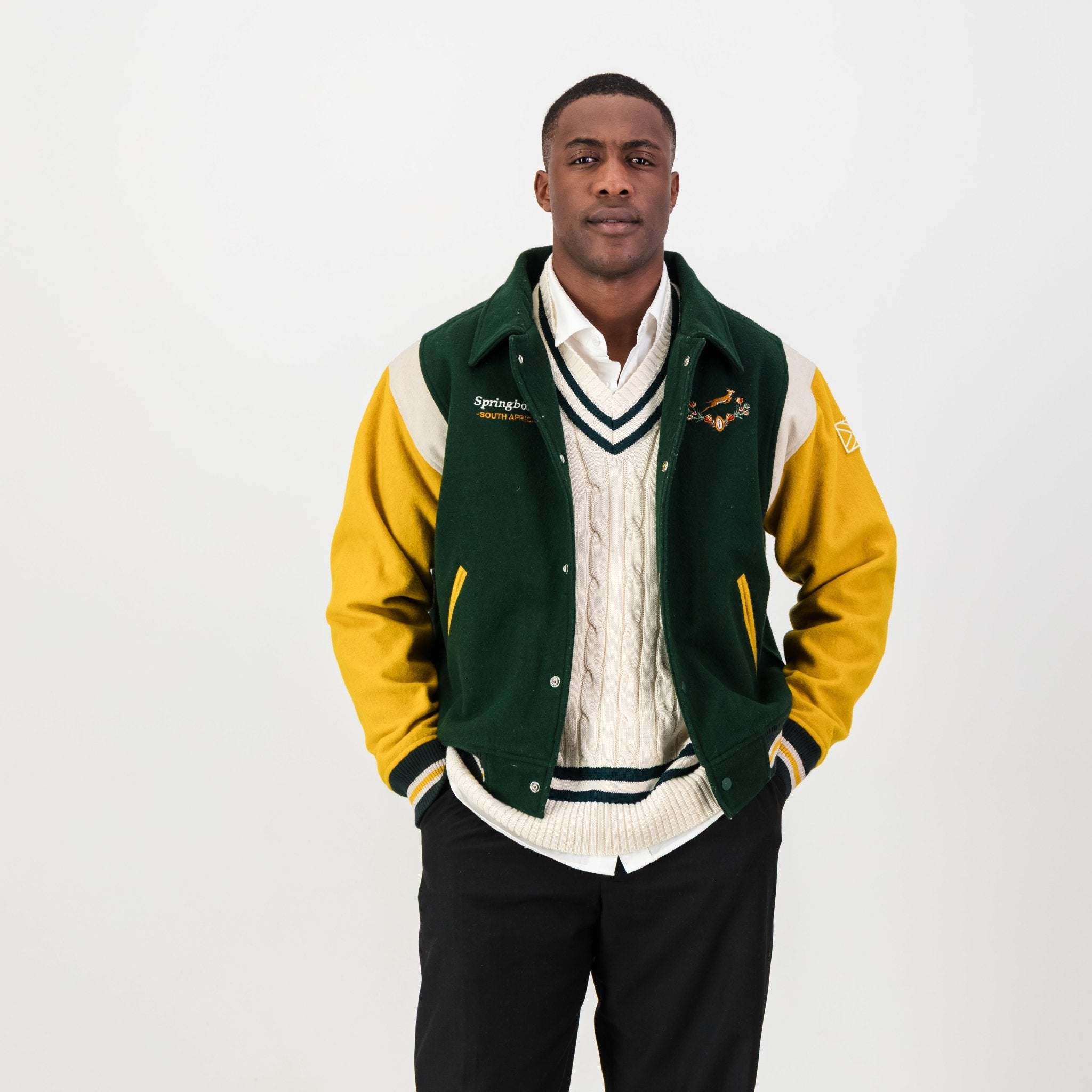 Springboks Wool Bomber Jacket - Old School