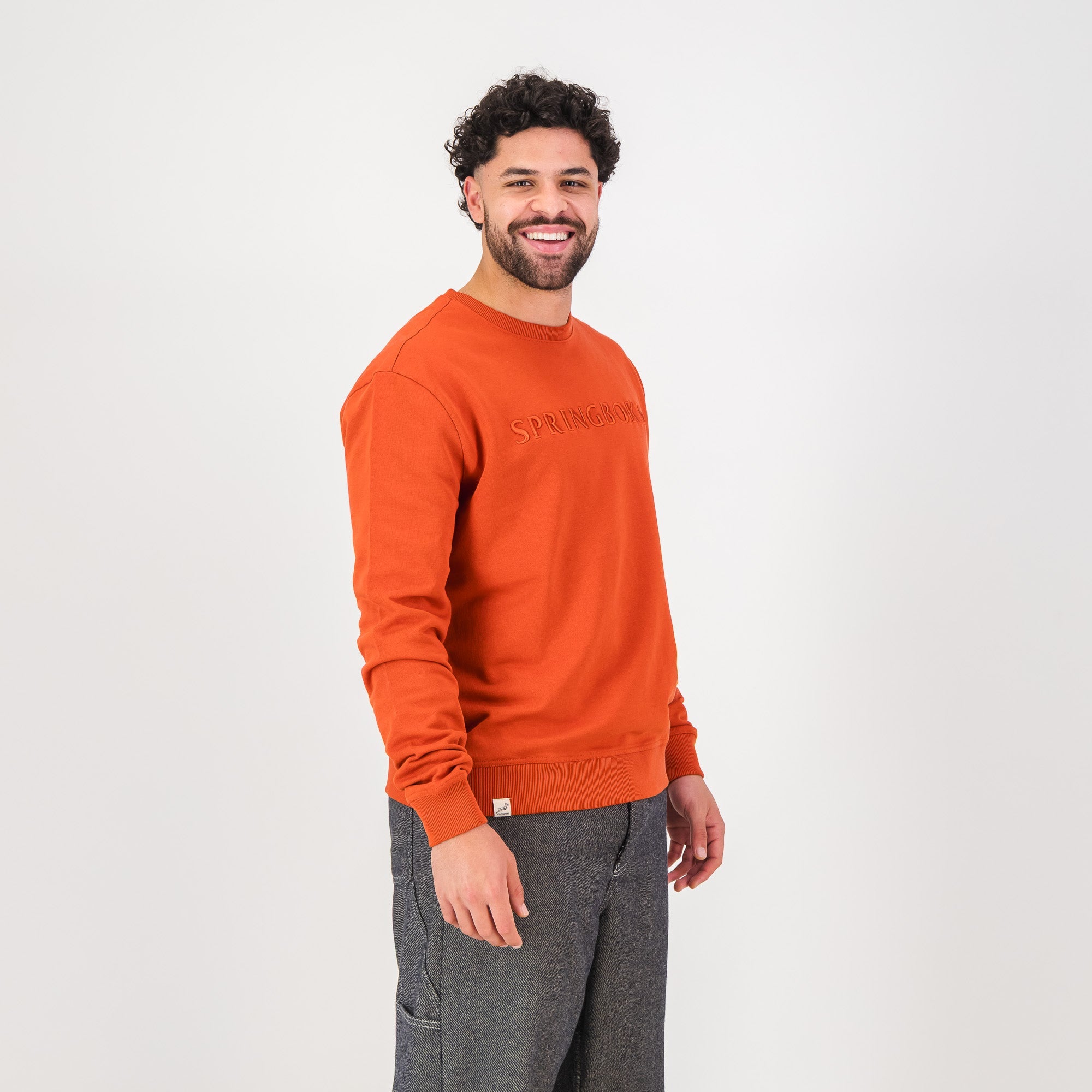 Springboks Word Crew Sweat - Rooibos - Old School