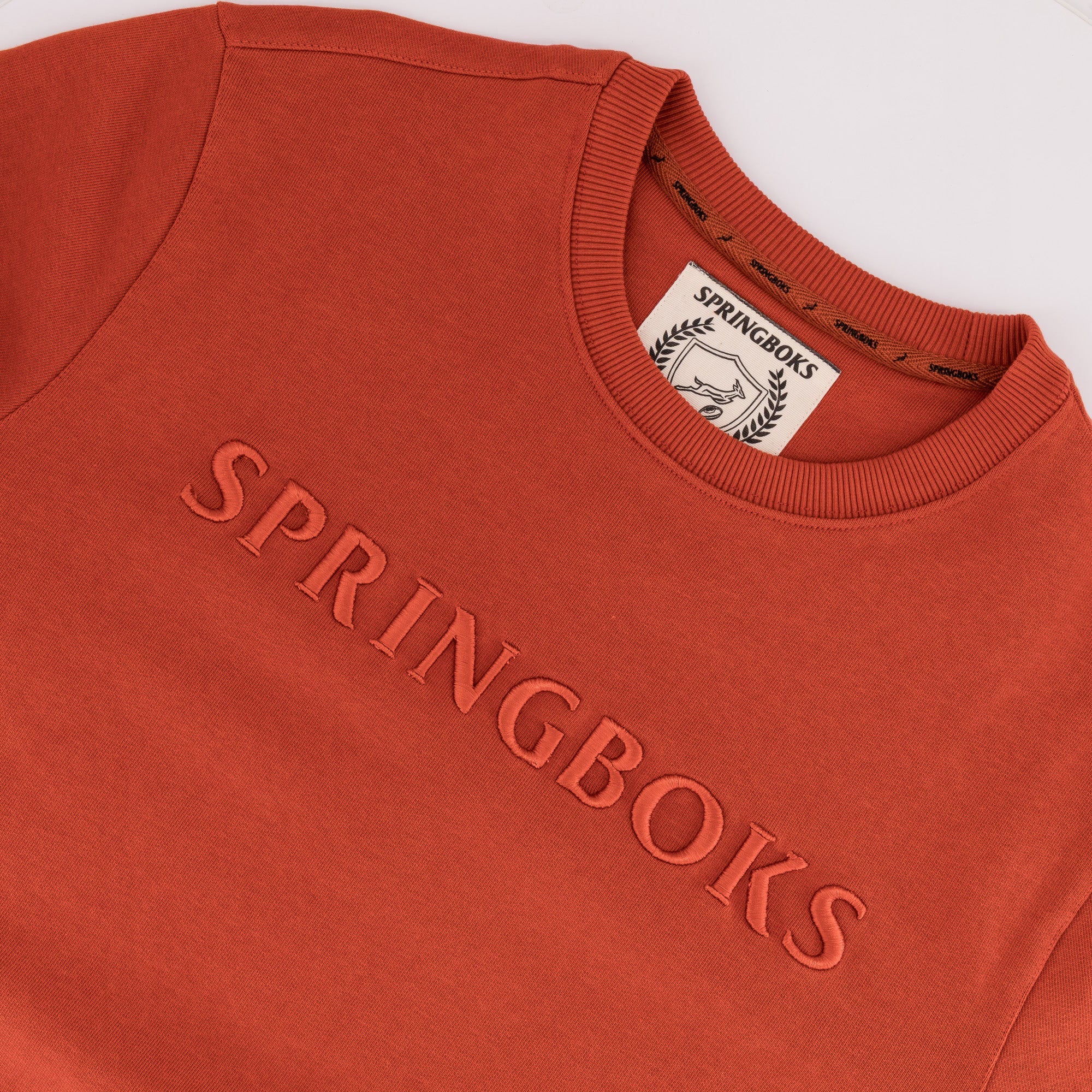 Springboks Word Crew Sweat - Rooibos - Old School