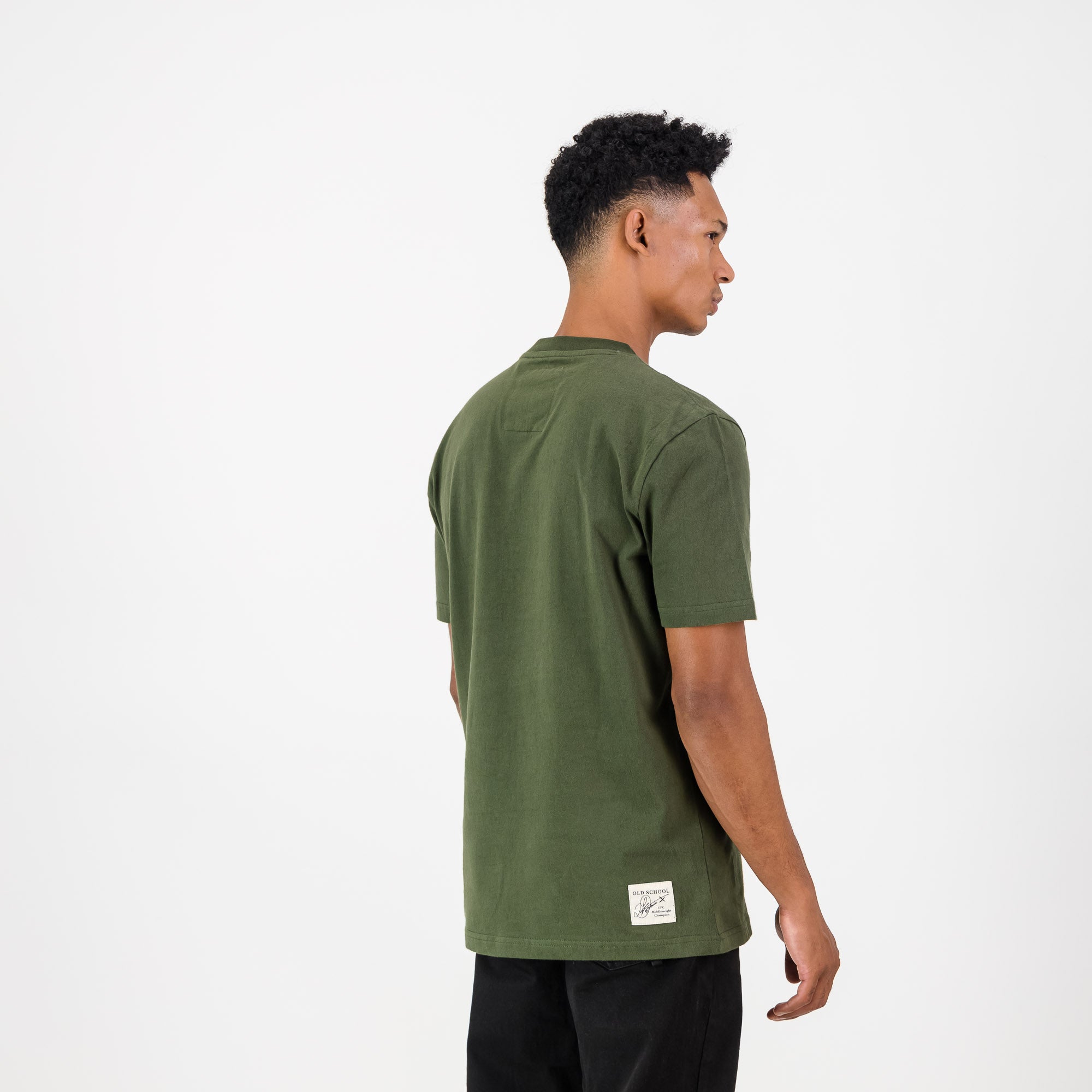 Stillknocks Built Diff Regular Crew Tee - Military Olive - Old School