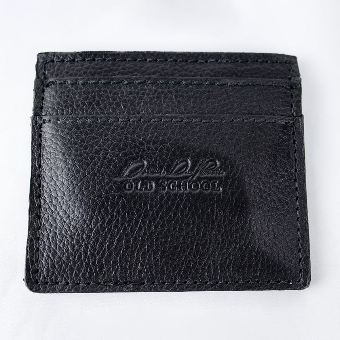 Stillknocks Leather Card Holder - Black - Old School