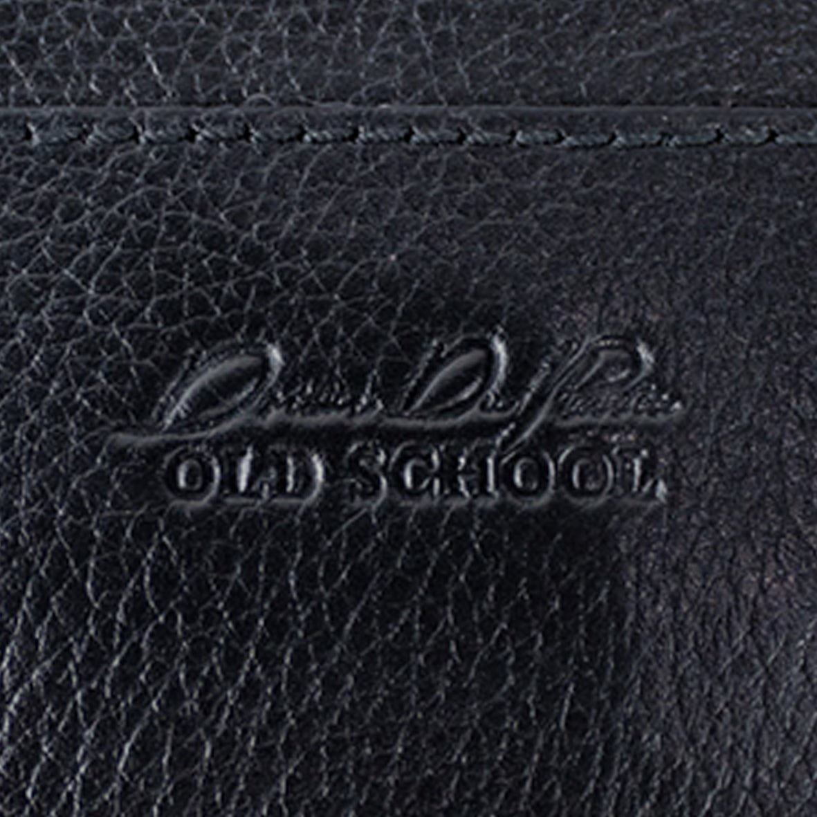 Stillknocks Leather Card Holder - Black - Old School