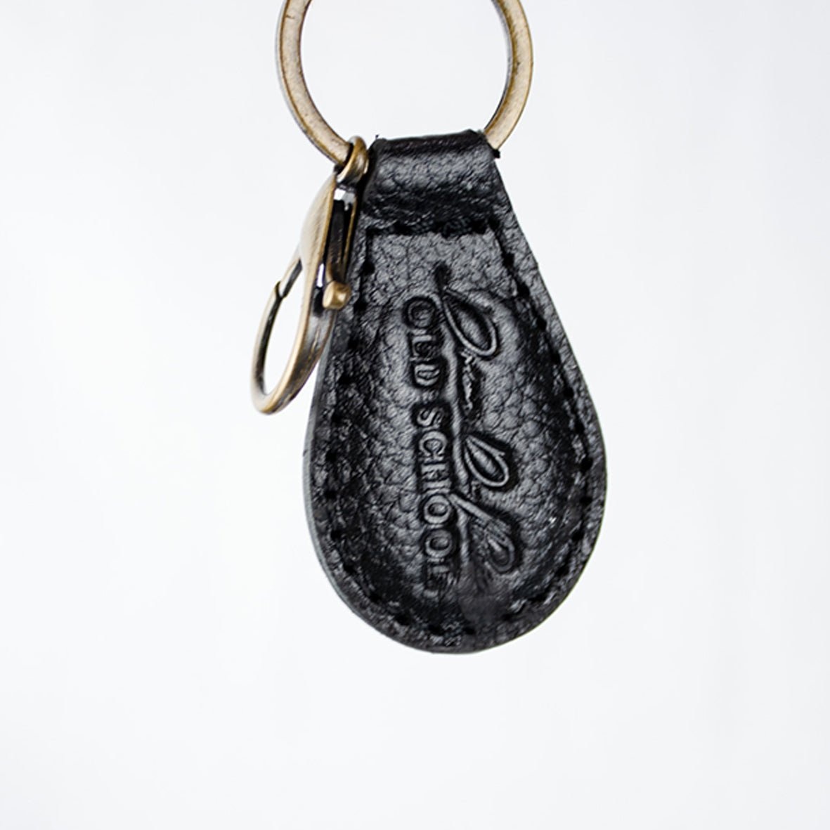 Stillknocks Leather Key Ring - Black - Old School