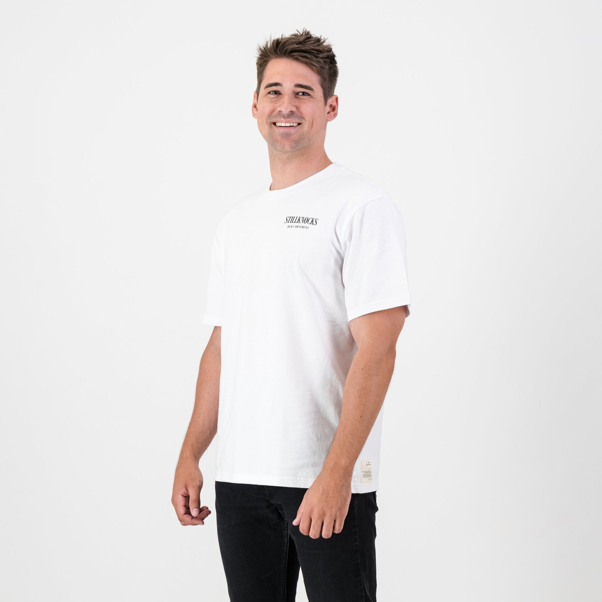 Stillknocks Real DDP Regular Crew Tee-White