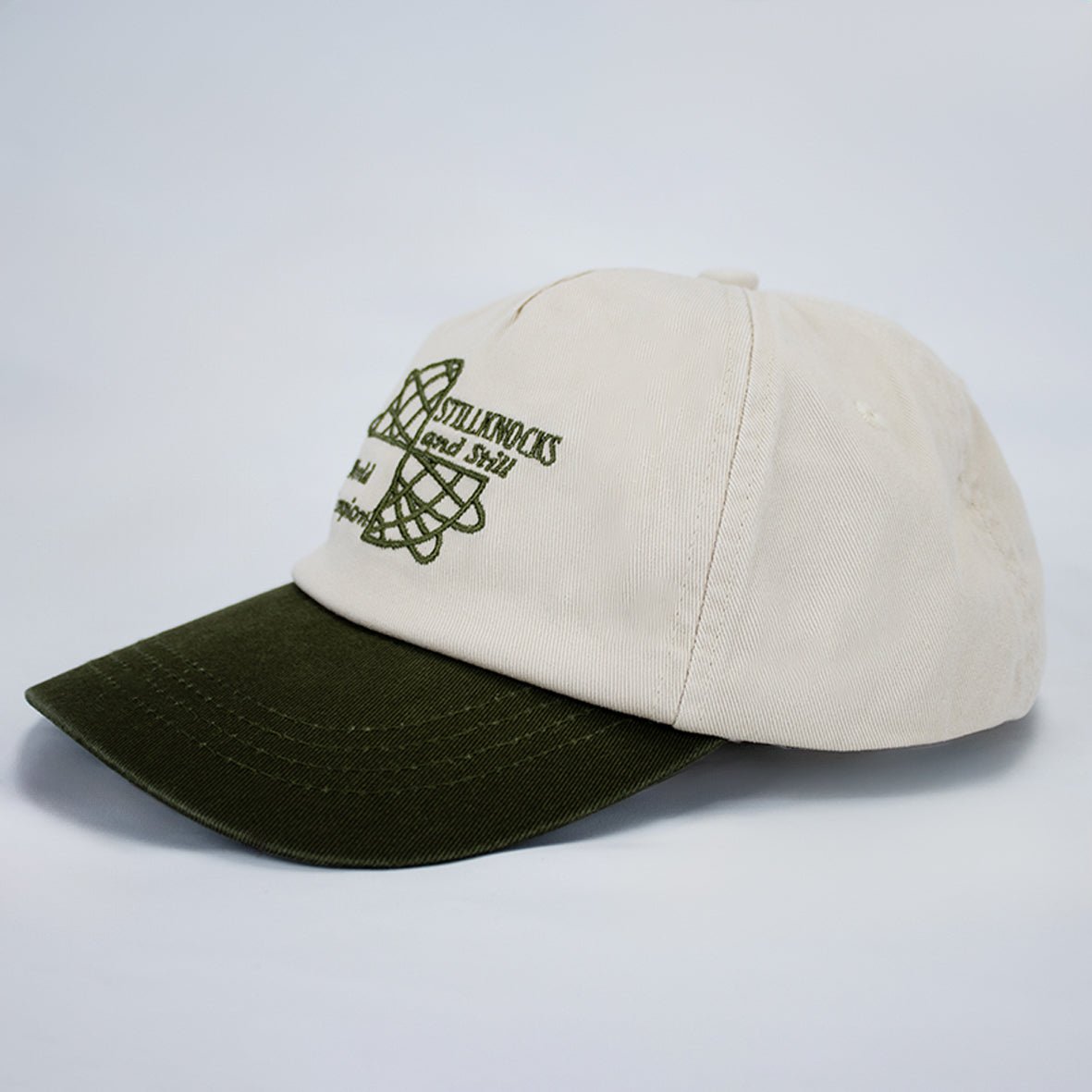 Stillknocks World Champ Two Tone Dad Cap - Ivory - Old School