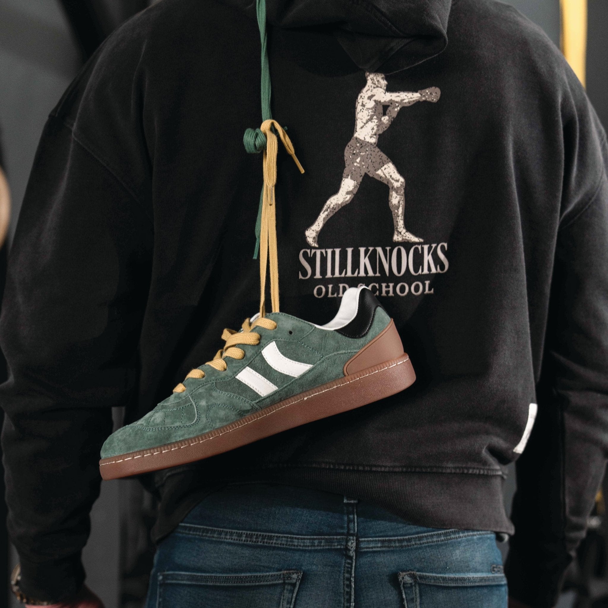 Stillknocks X Coolway X Old School Sneaker - Forest Green - Old School