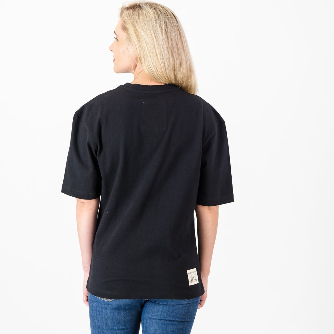 Stillknocks X Old School Boxy Tee Washed Black - Old School