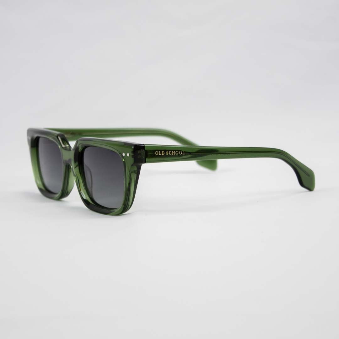 Rectangular Green Frame with Polarized Lenses - OS Sunglasses - Old School SA
