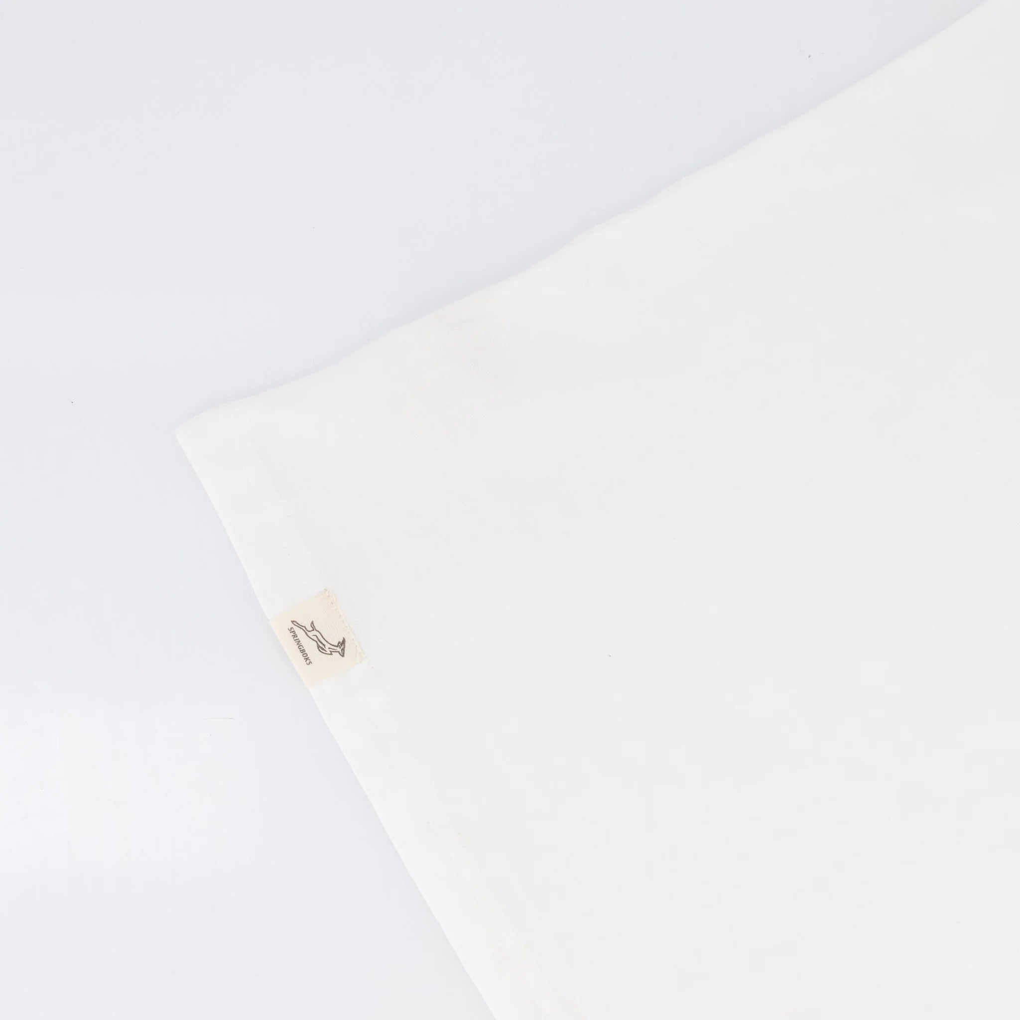 Springboks Small Embroidered Long Sleeve Crew T-Shirt – White