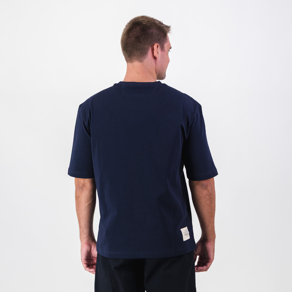 Old School Leisure Classic Boxy T-Shirt Plain Navy