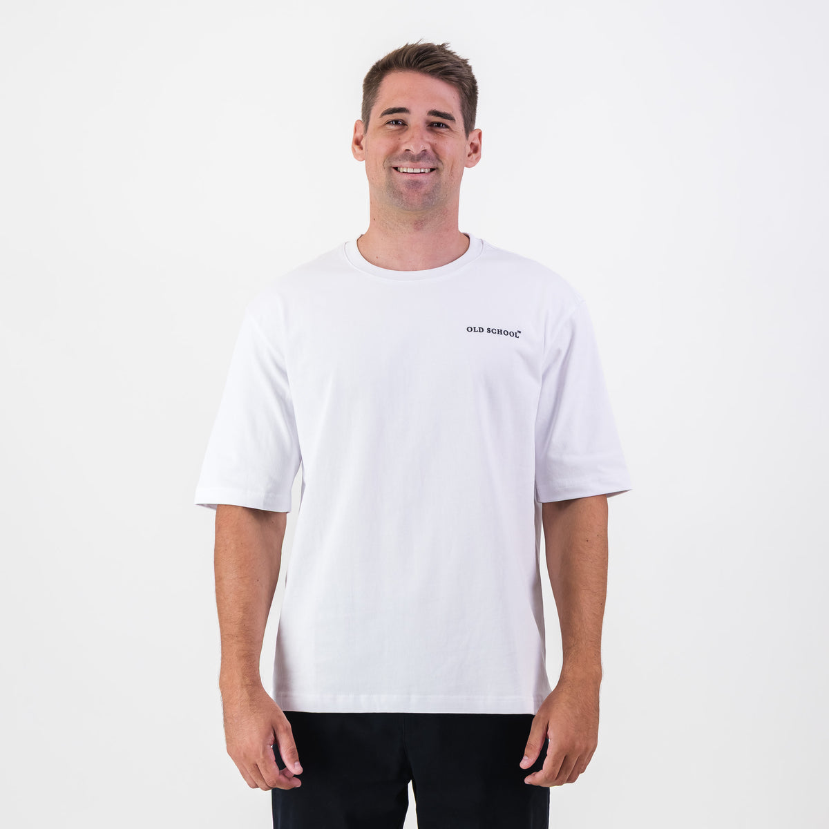 Old School Leisure Classic Boxy T-Shirt-White