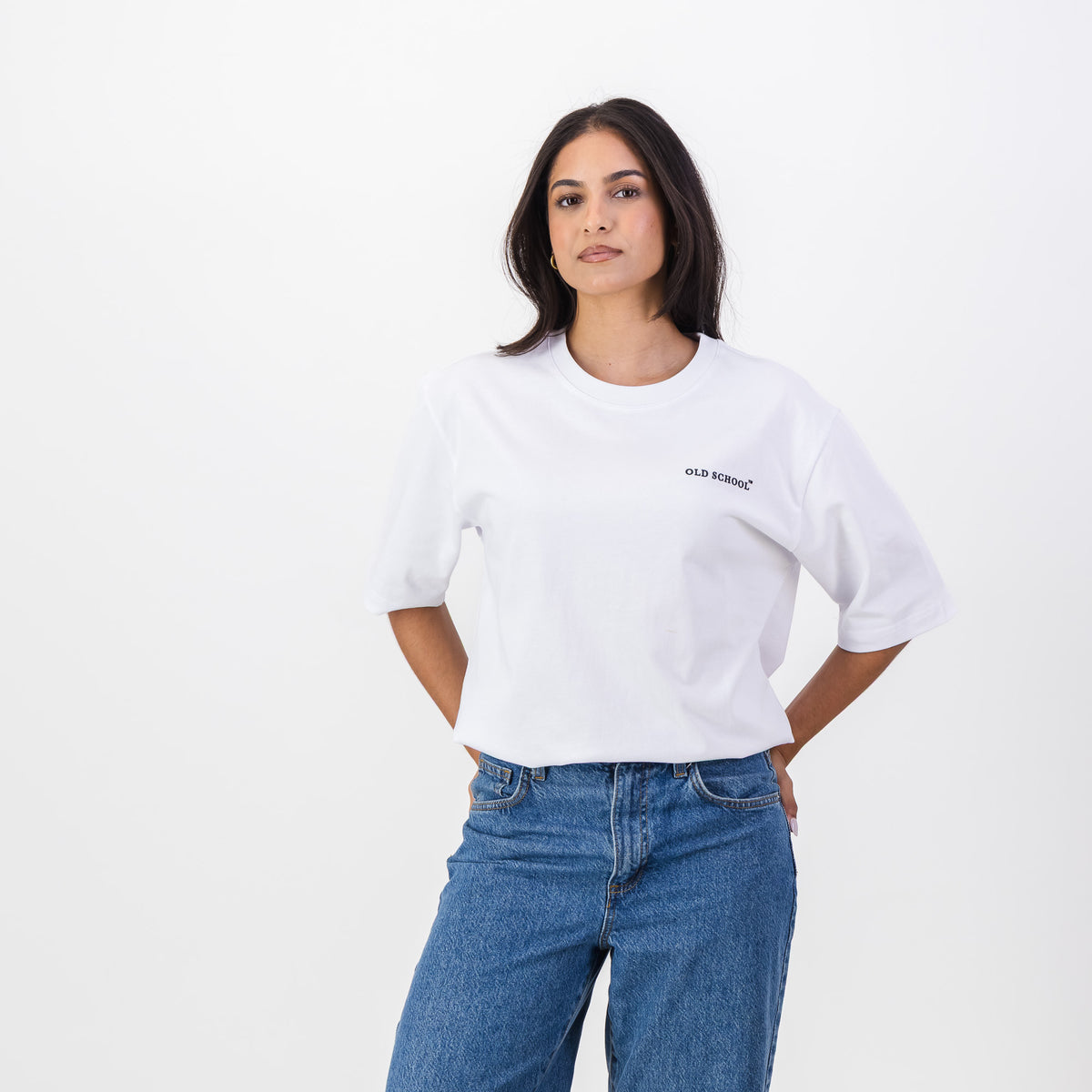 Old School Leisure Classic Boxy T-Shirt-White
