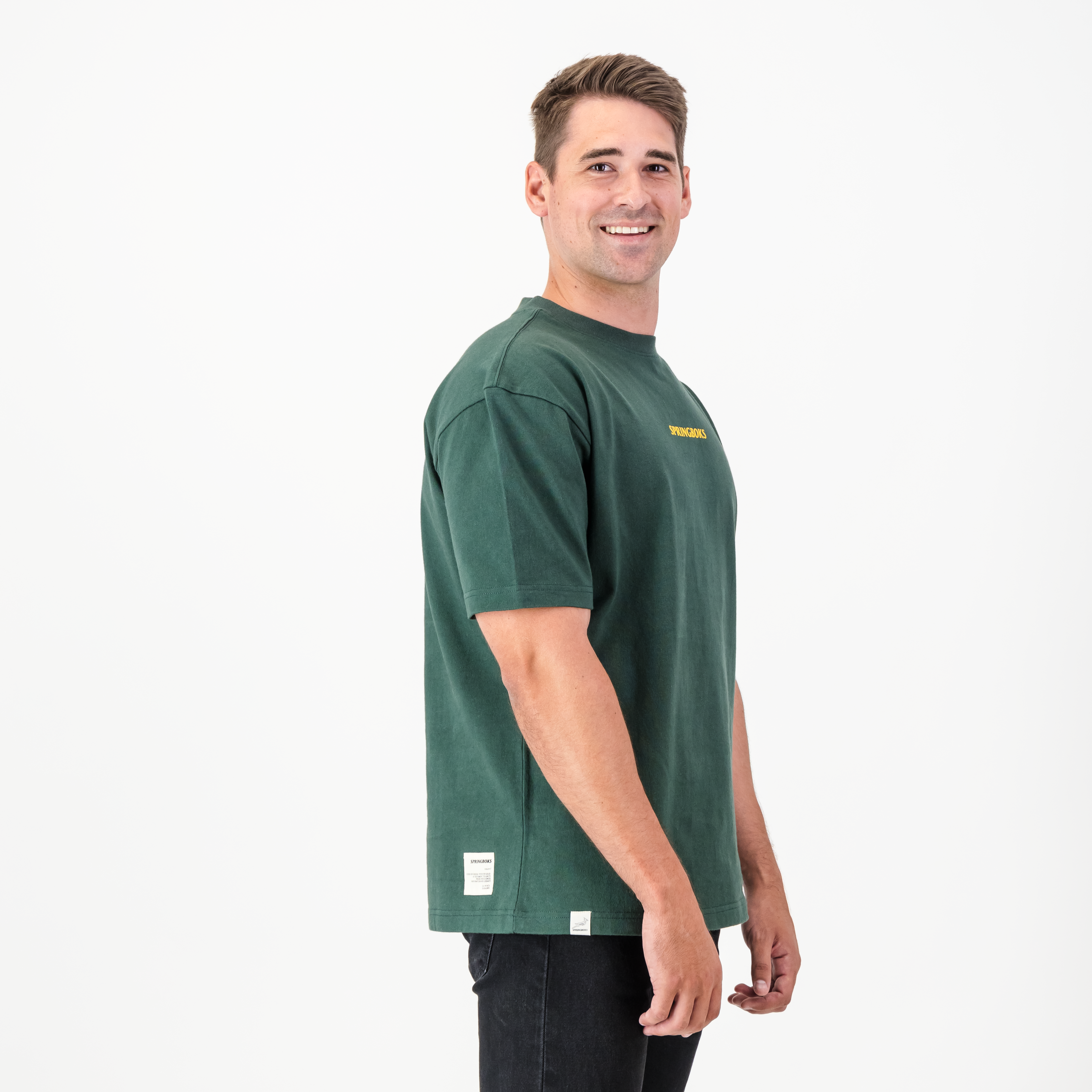 Springbok Boxy Crew Tee-Green