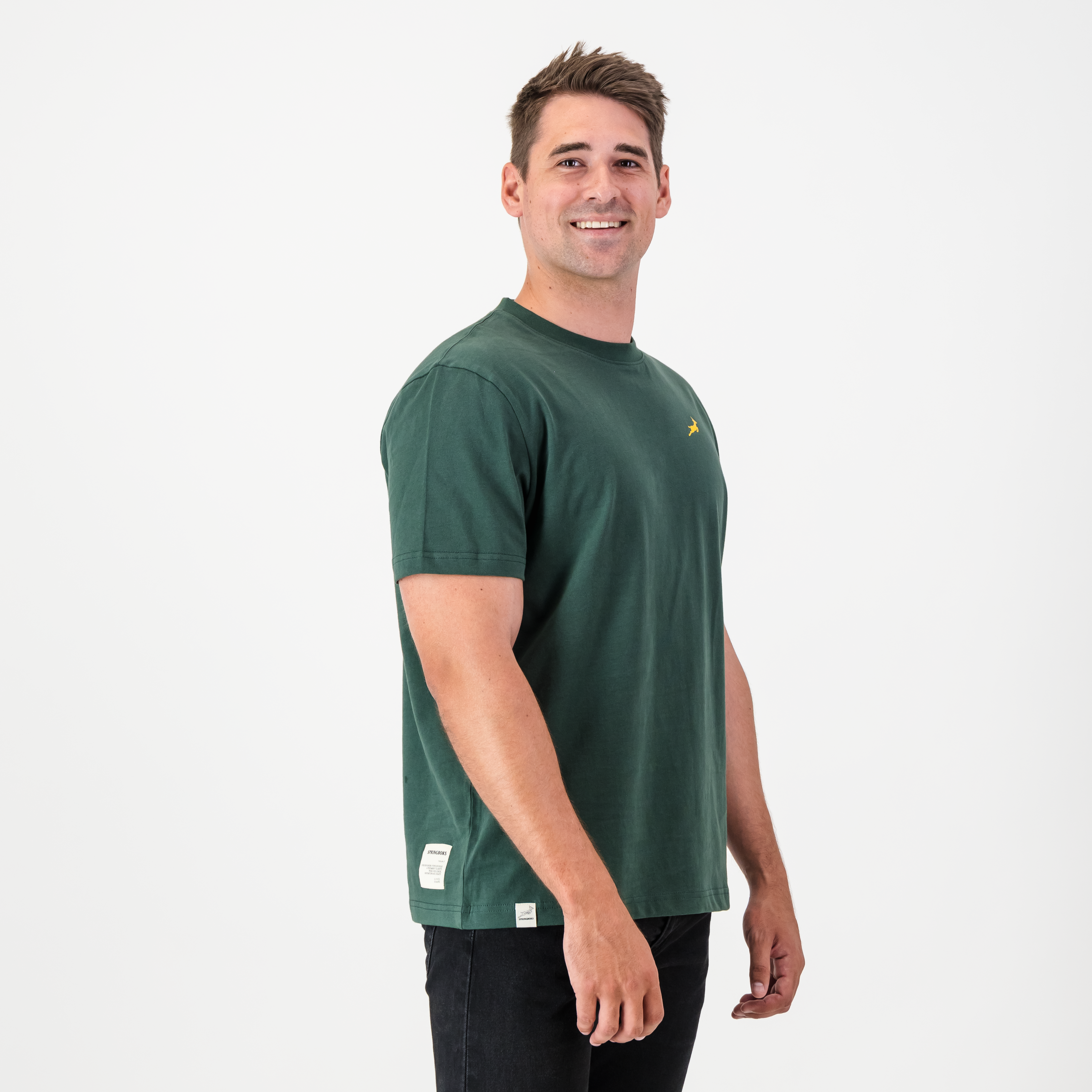 Classic Springbok Crew Tee OS Green