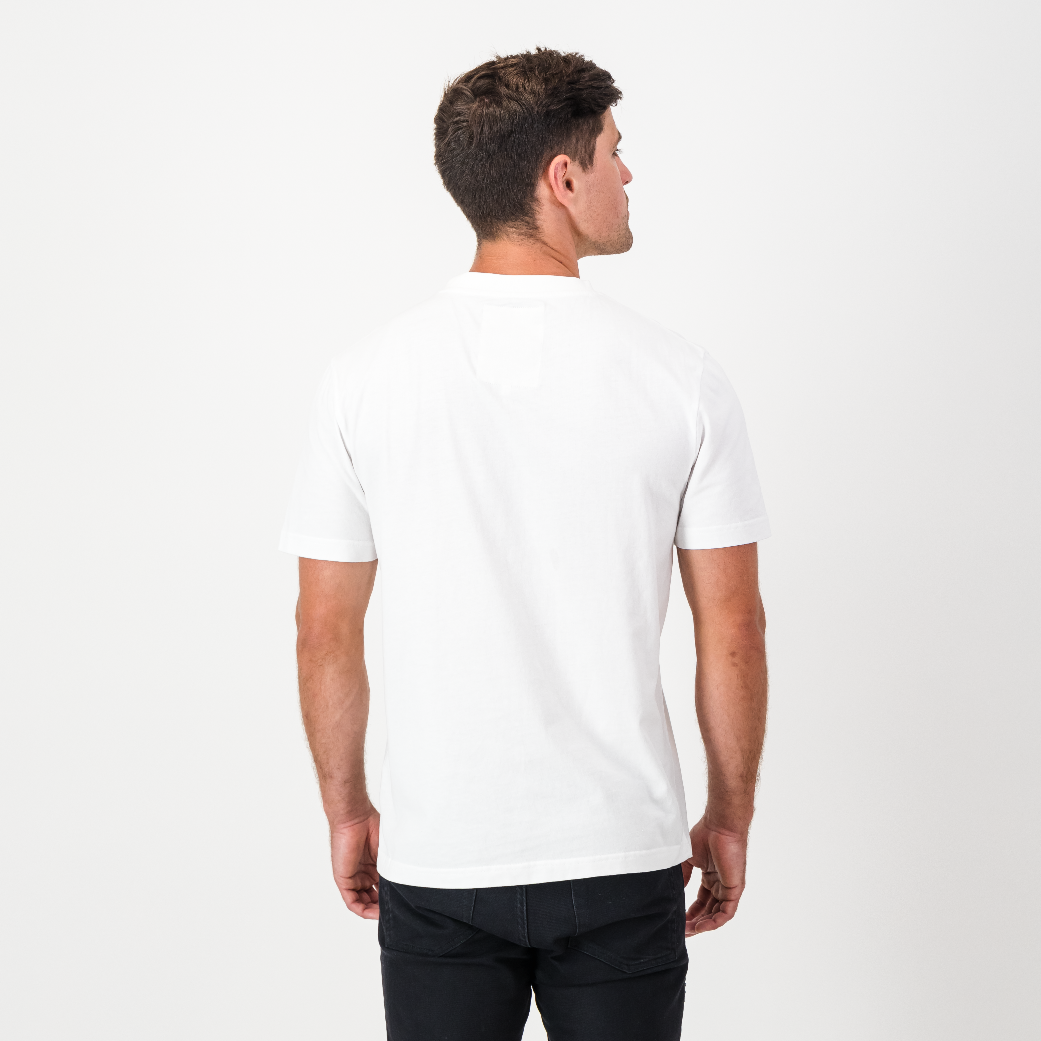 Classic Springbok Crew Tee-White