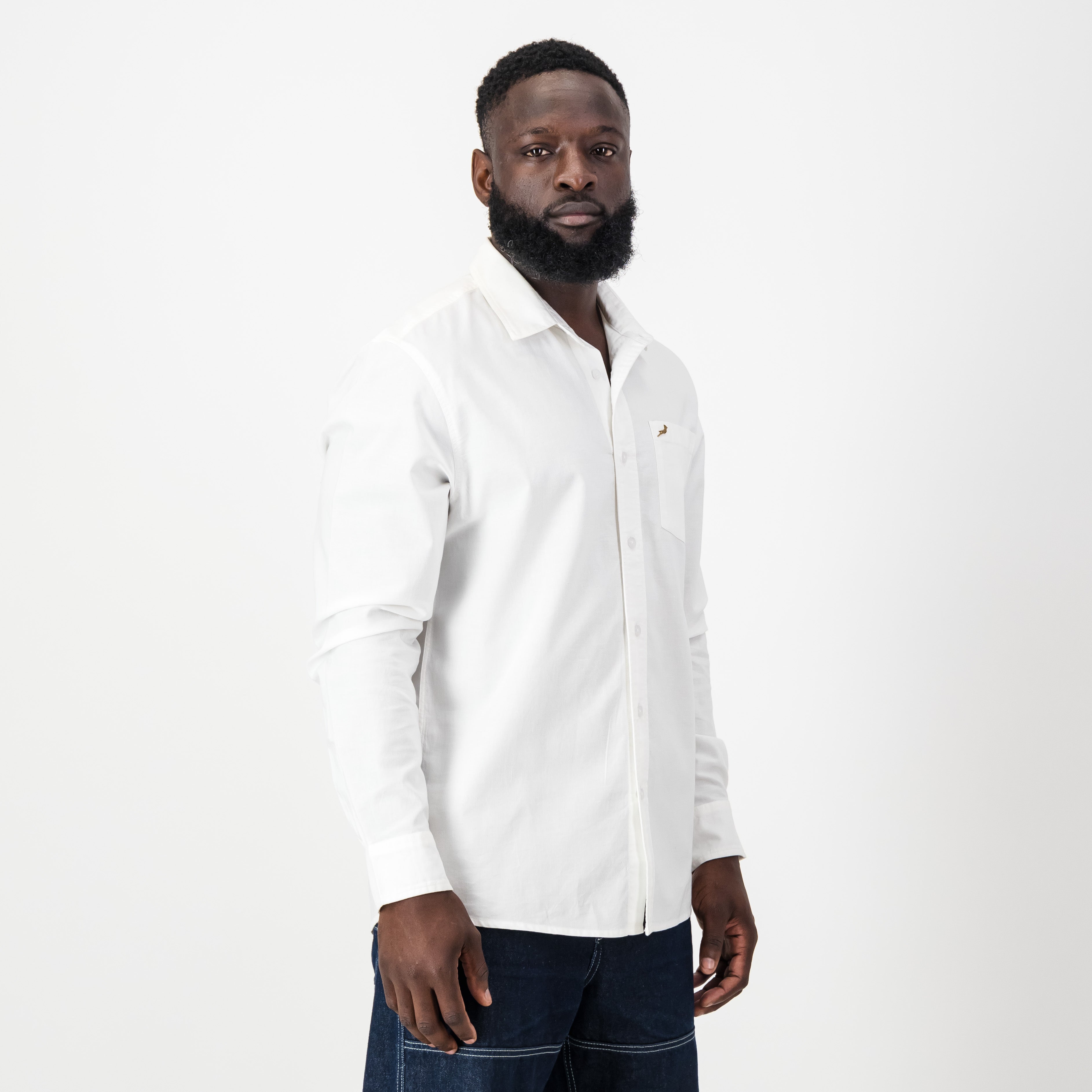 OS Springboks Classic Oxford Shirt-White