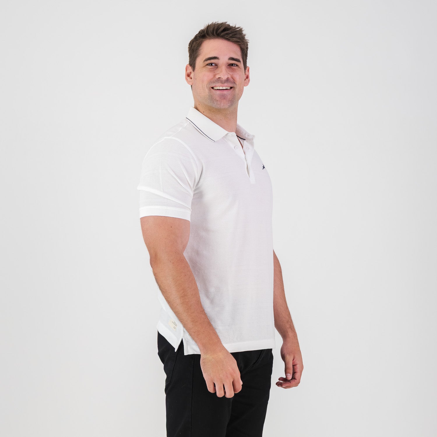 Springboks Golf SS Polo-White