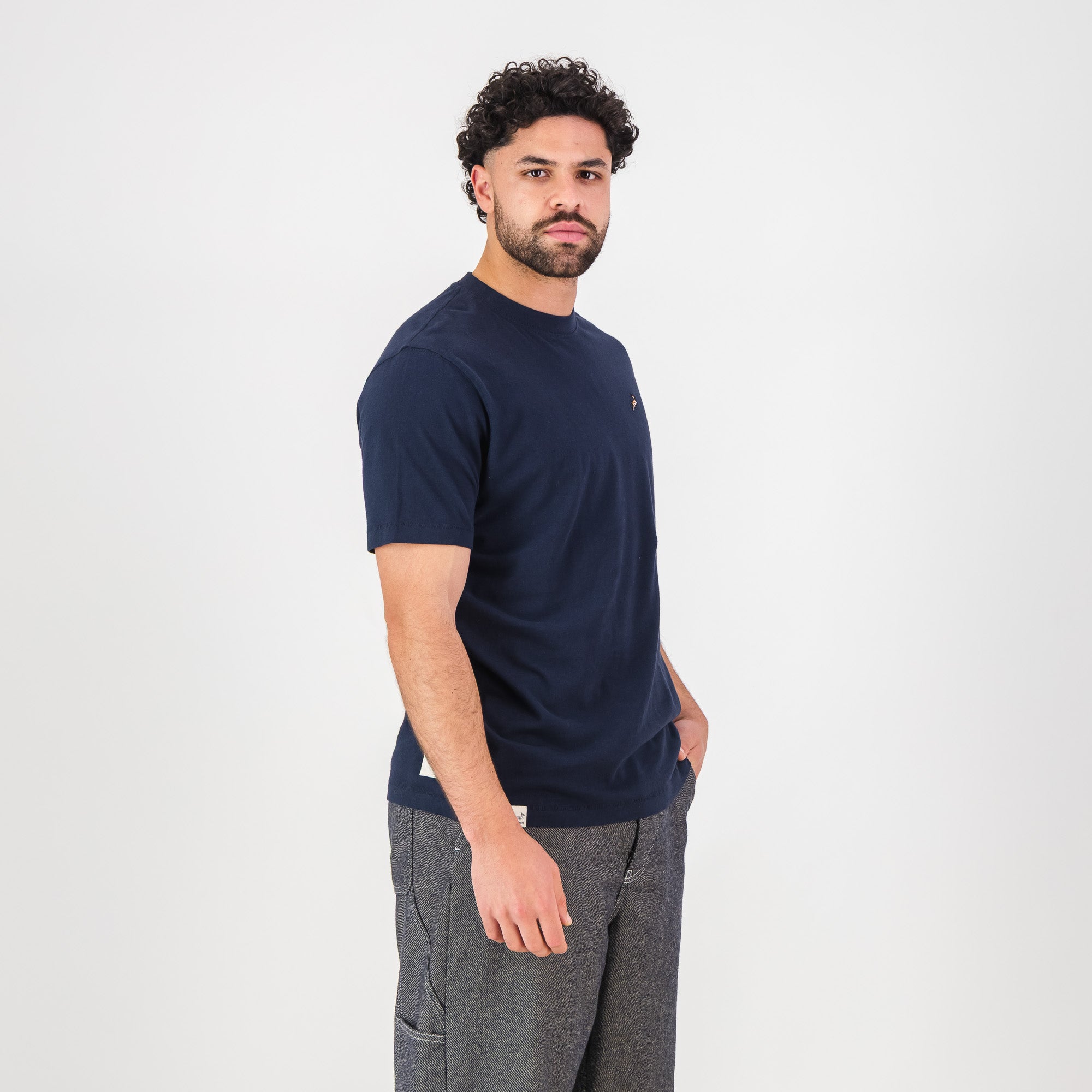 Springboks LC EMB Regular Crew Tee - Navy