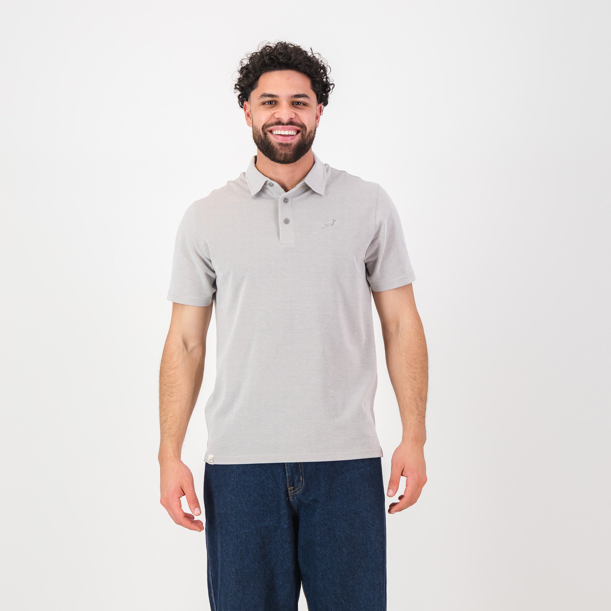 Springboks Pique Striper SS Polo- White