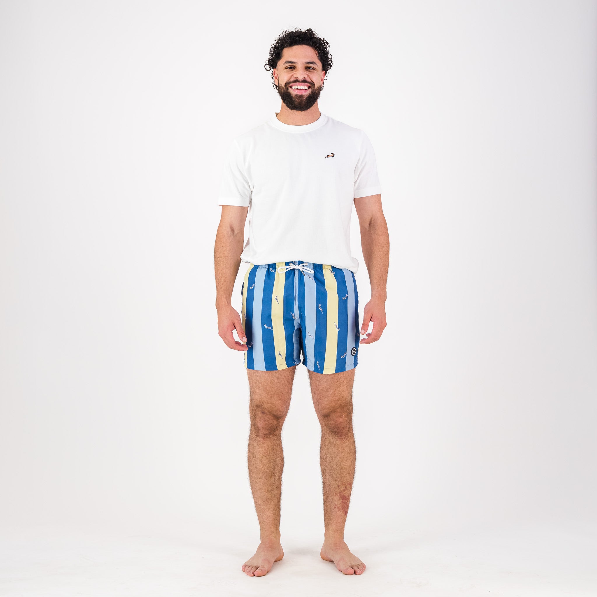 Springboks Summer Pop Print Swim Shorts-Teal