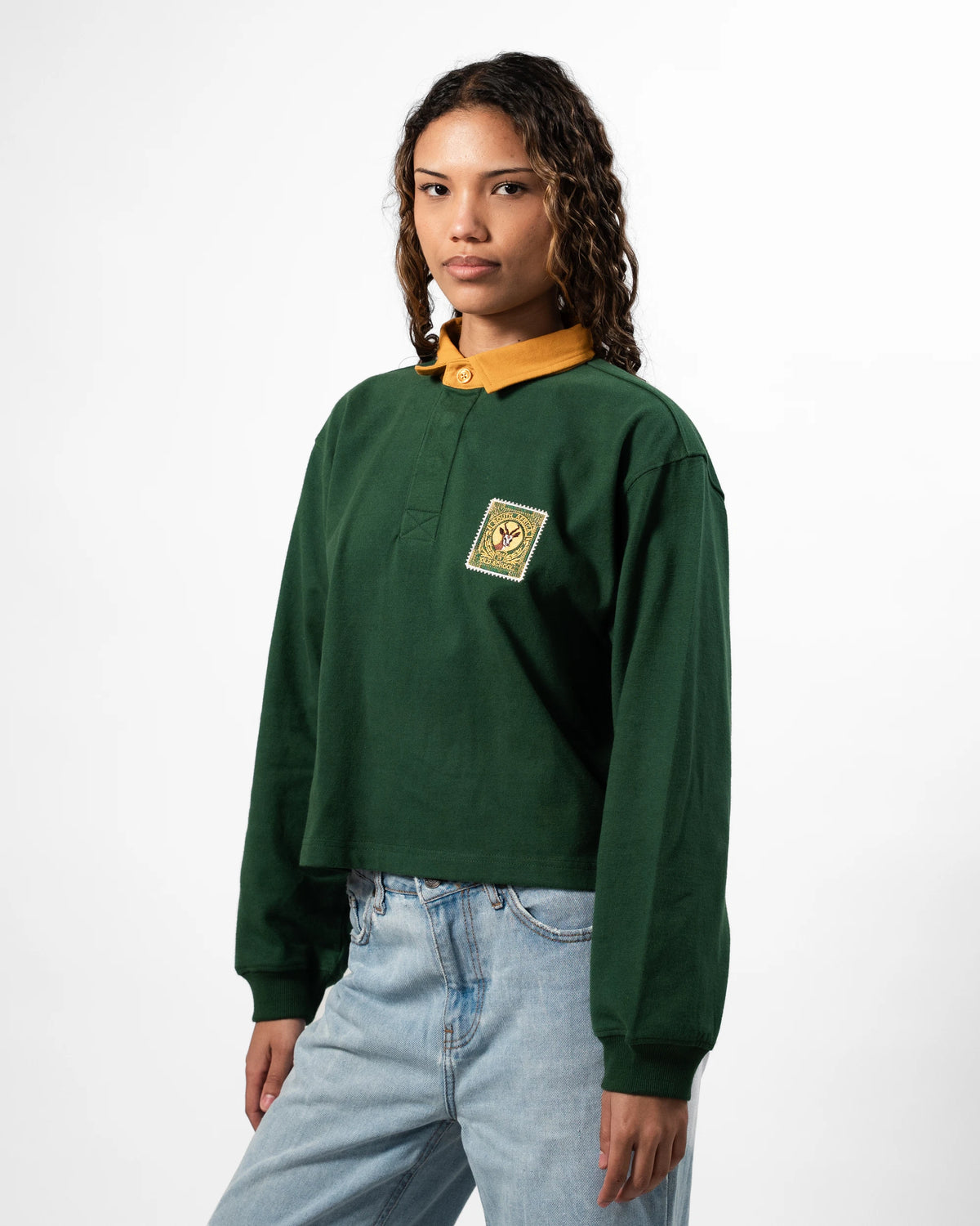 SA Supporters Ladies LS Boxy Signature Rugby Jersey