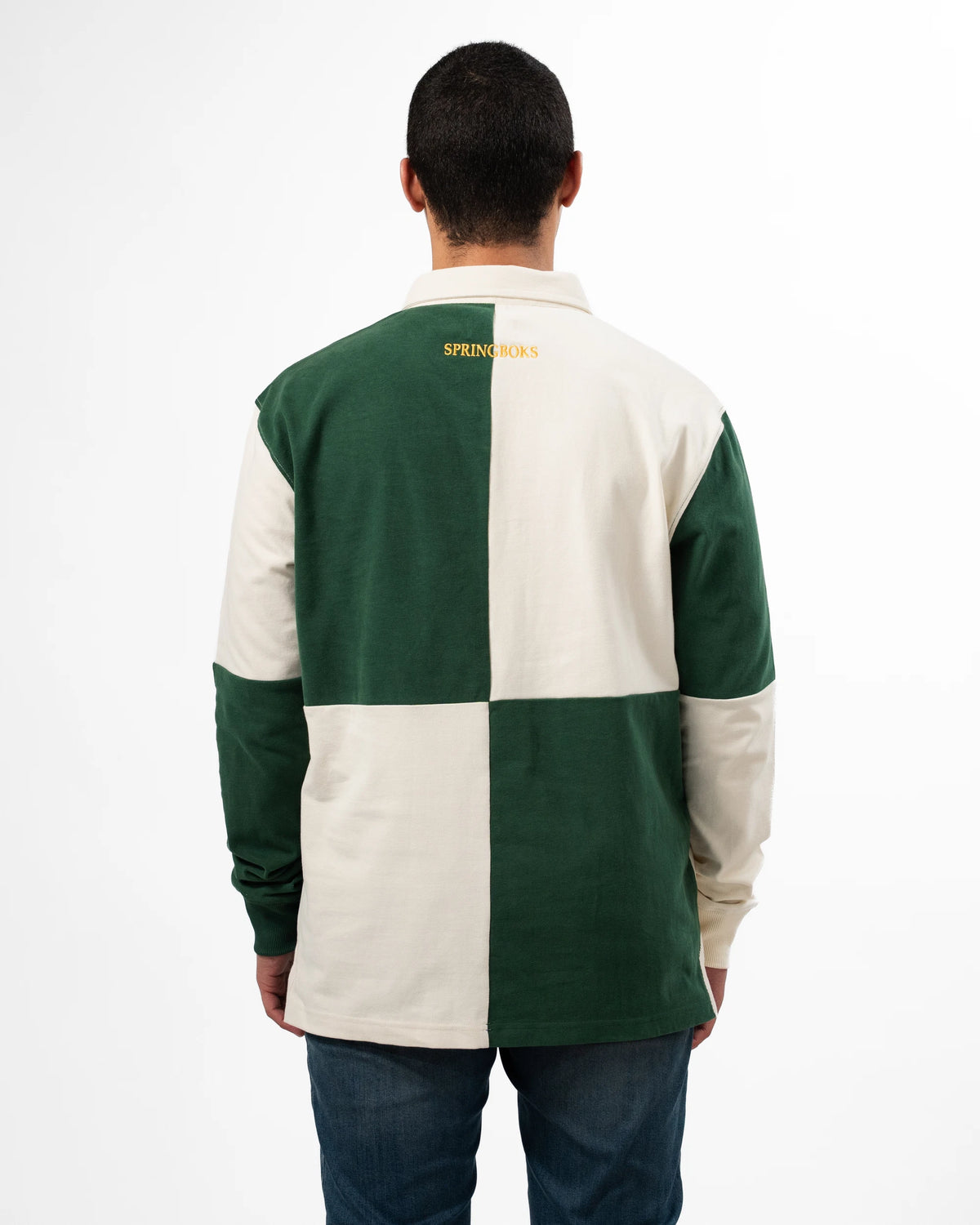 Springboks Colour Block LS Retro Rugby Jersey