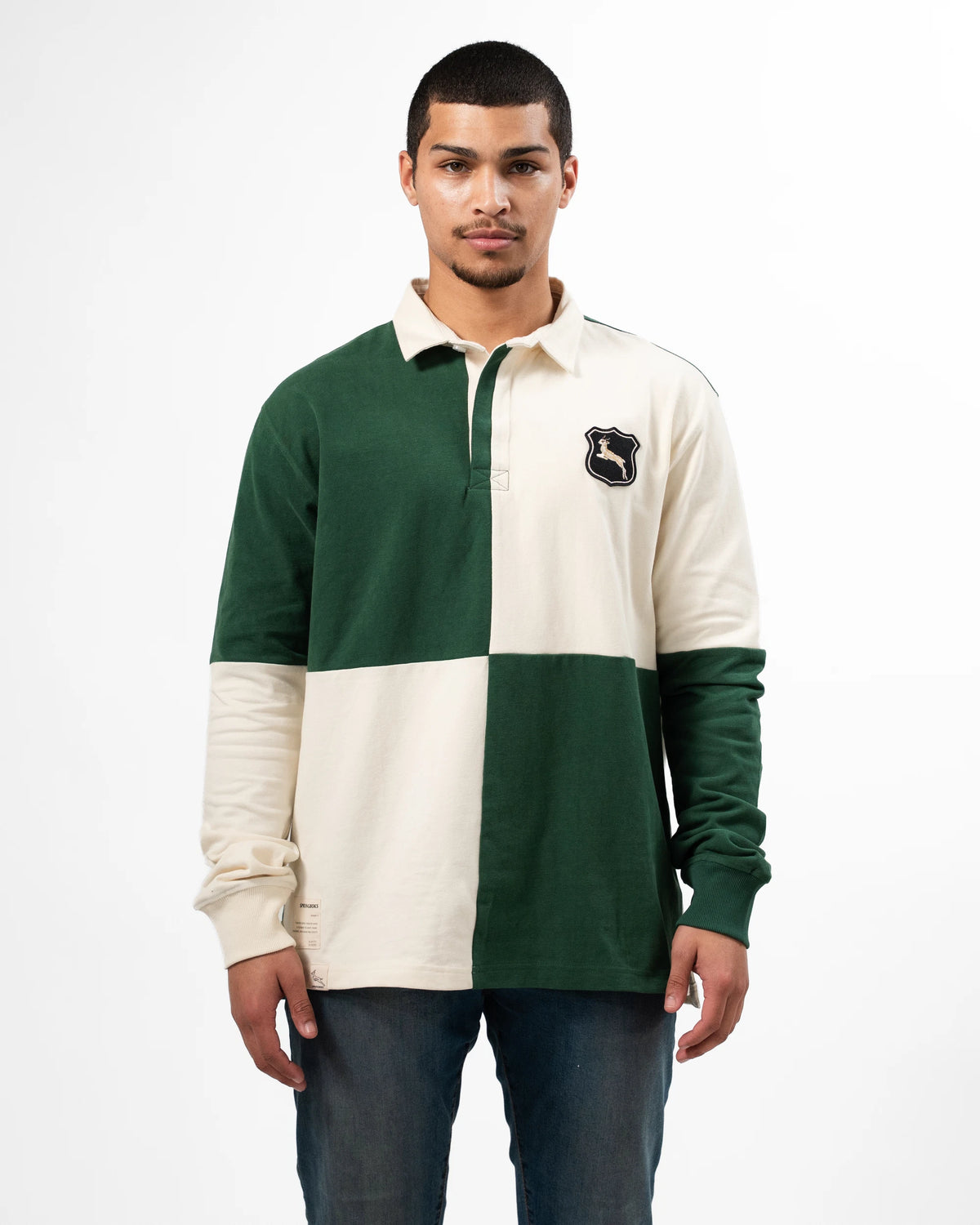 Springboks Colour Block LS Retro Rugby Jersey