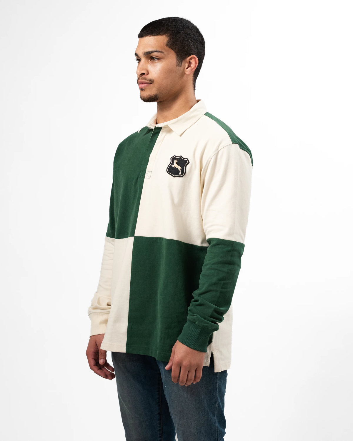 Springboks Colour Block LS Retro Rugby Jersey
