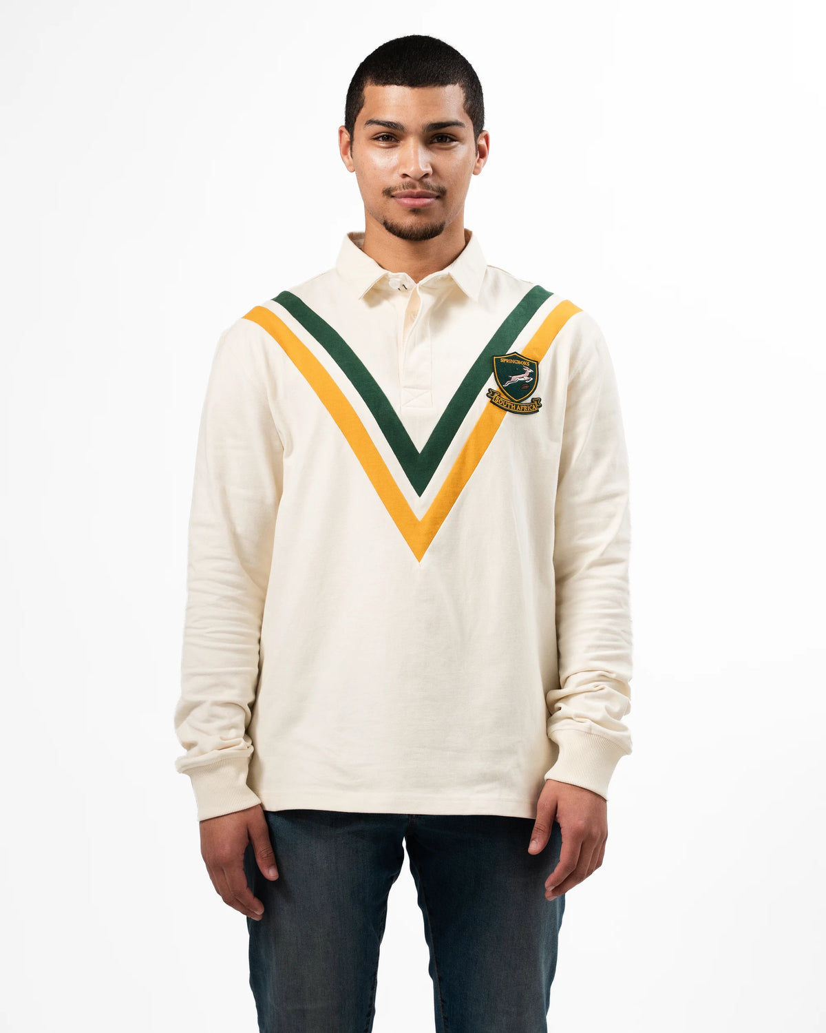 Springboks Heritage V LS Rugby Jersey