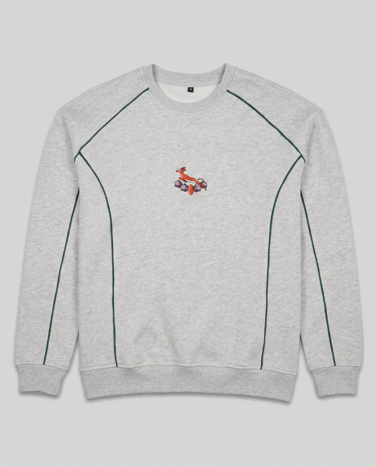 Springboks 95 Piped Crew Sweat Grey Melange