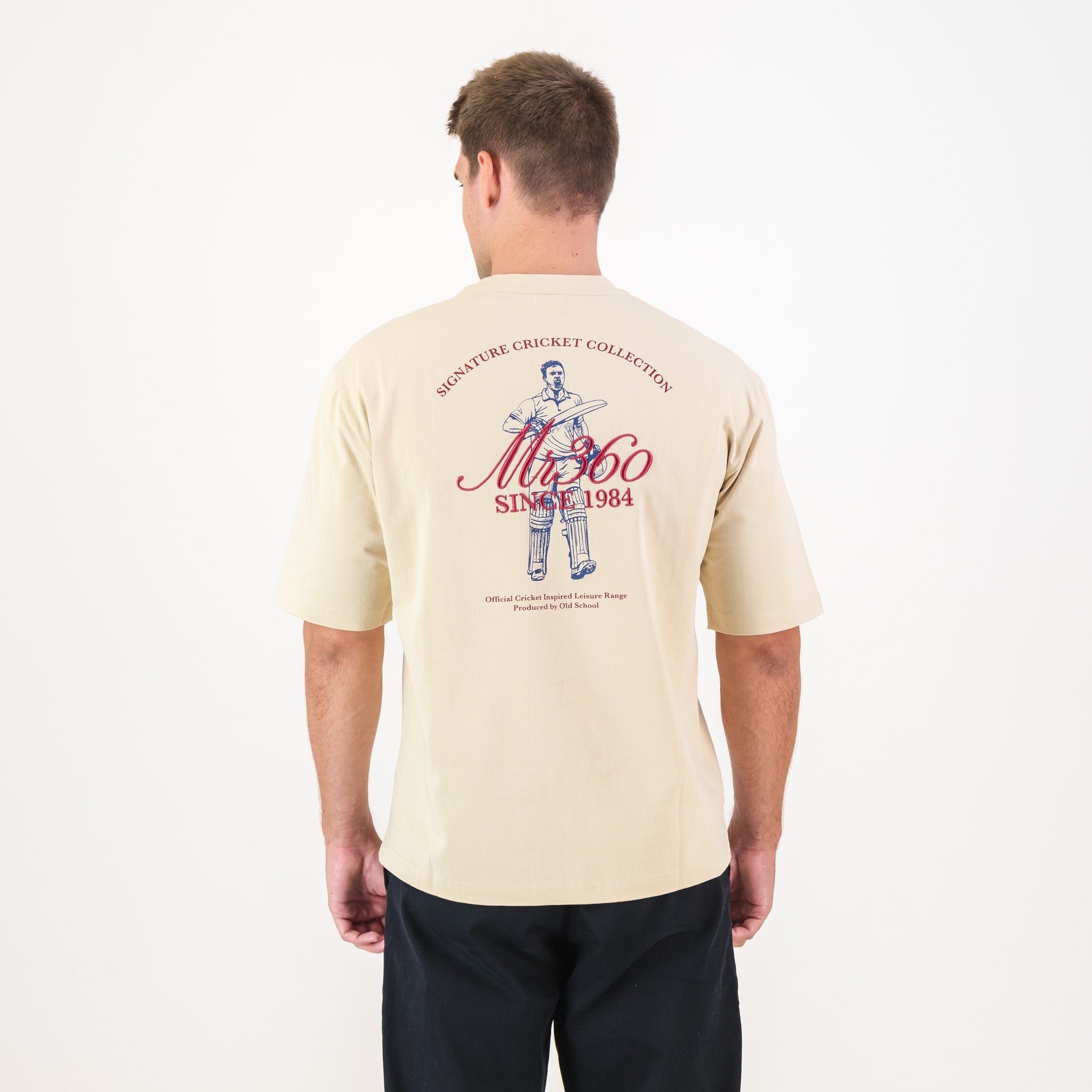 AB de Villiers 360 Back Graphic Boxy T-Shirt - Old School