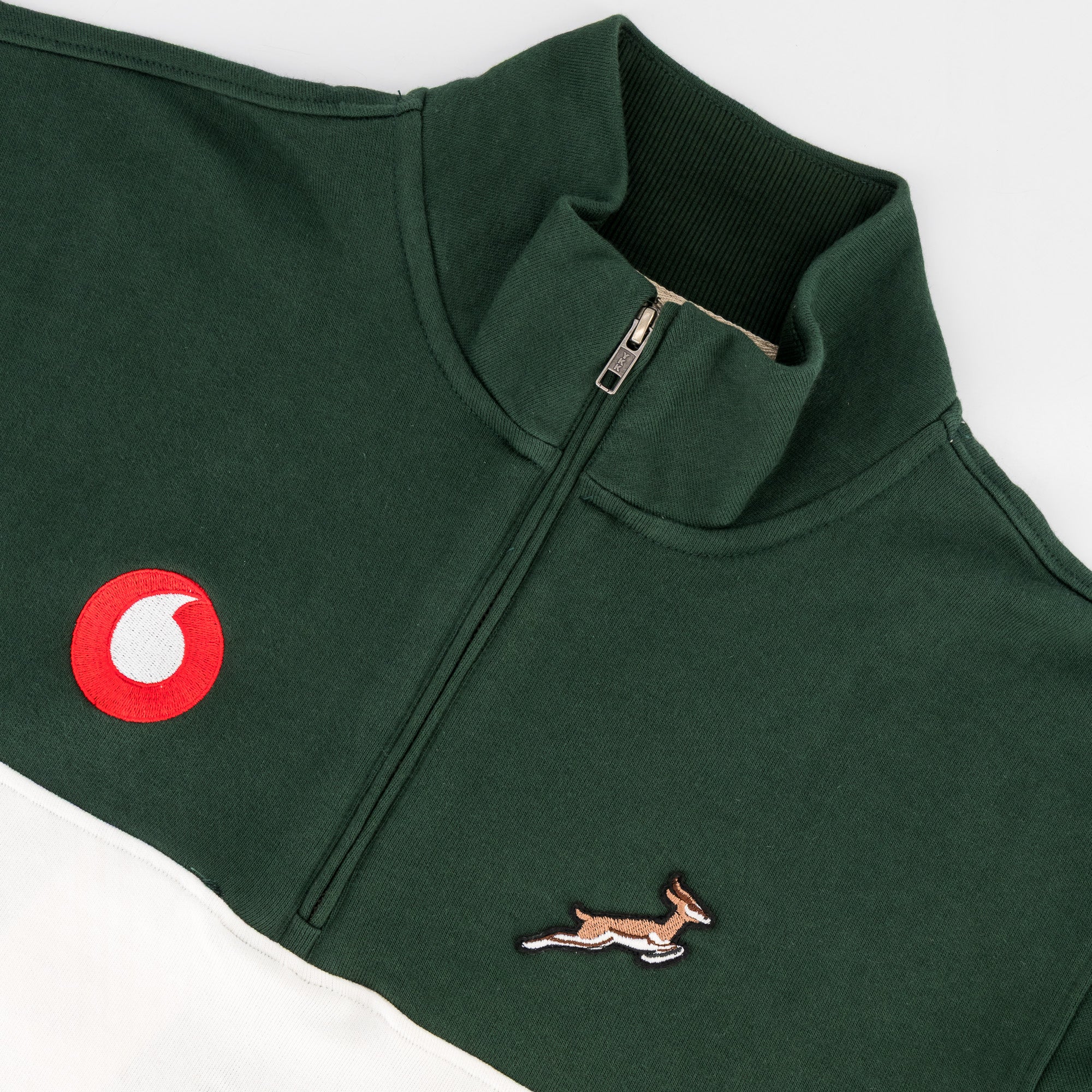B2B Vodacom SB Classic Hoop Quarter Zip - OS Green - Old School
