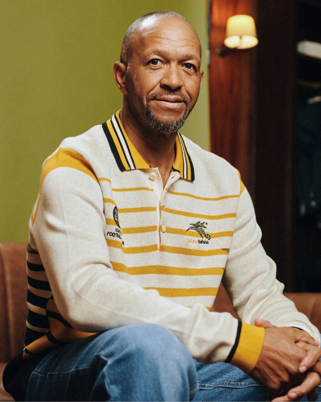 Bafana Bafana 96 Heritage Long Sleeve Knit Gold - Old School
