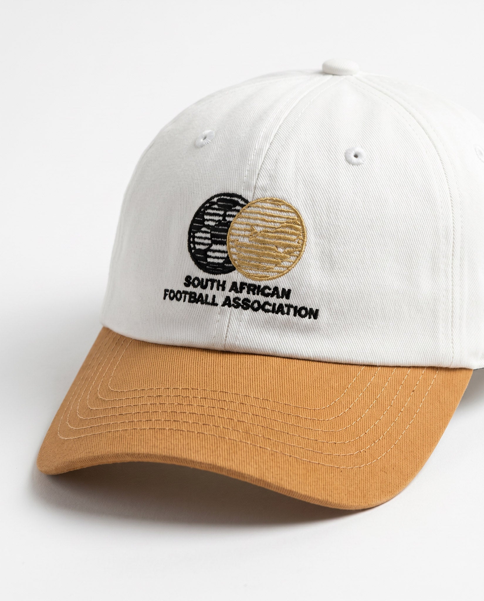 Bafana Bafana Crest Traditional Cap White - Old School