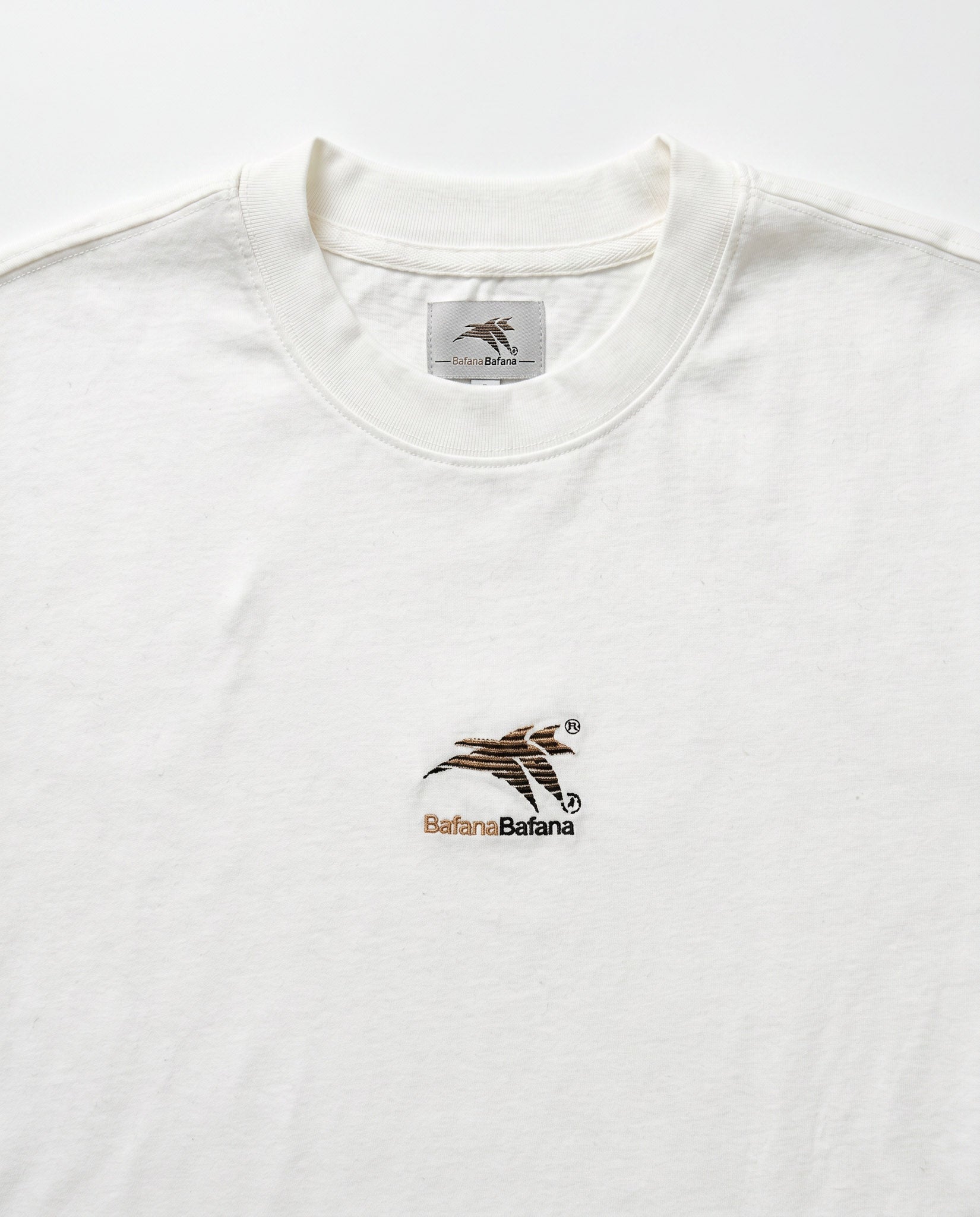 Bafana Bafana Heritage Relaxed Crew Tee White - Old School