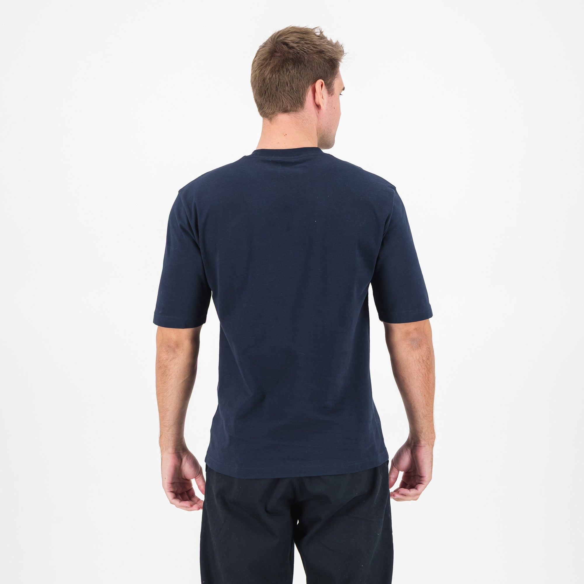 Barcelona FC Shield Boxy Tee - Navy - Old School