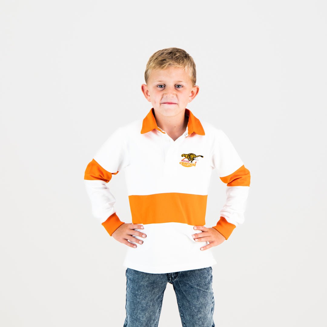 Cheetahs Polo Jersey - Kids Long Sleeve - Old School