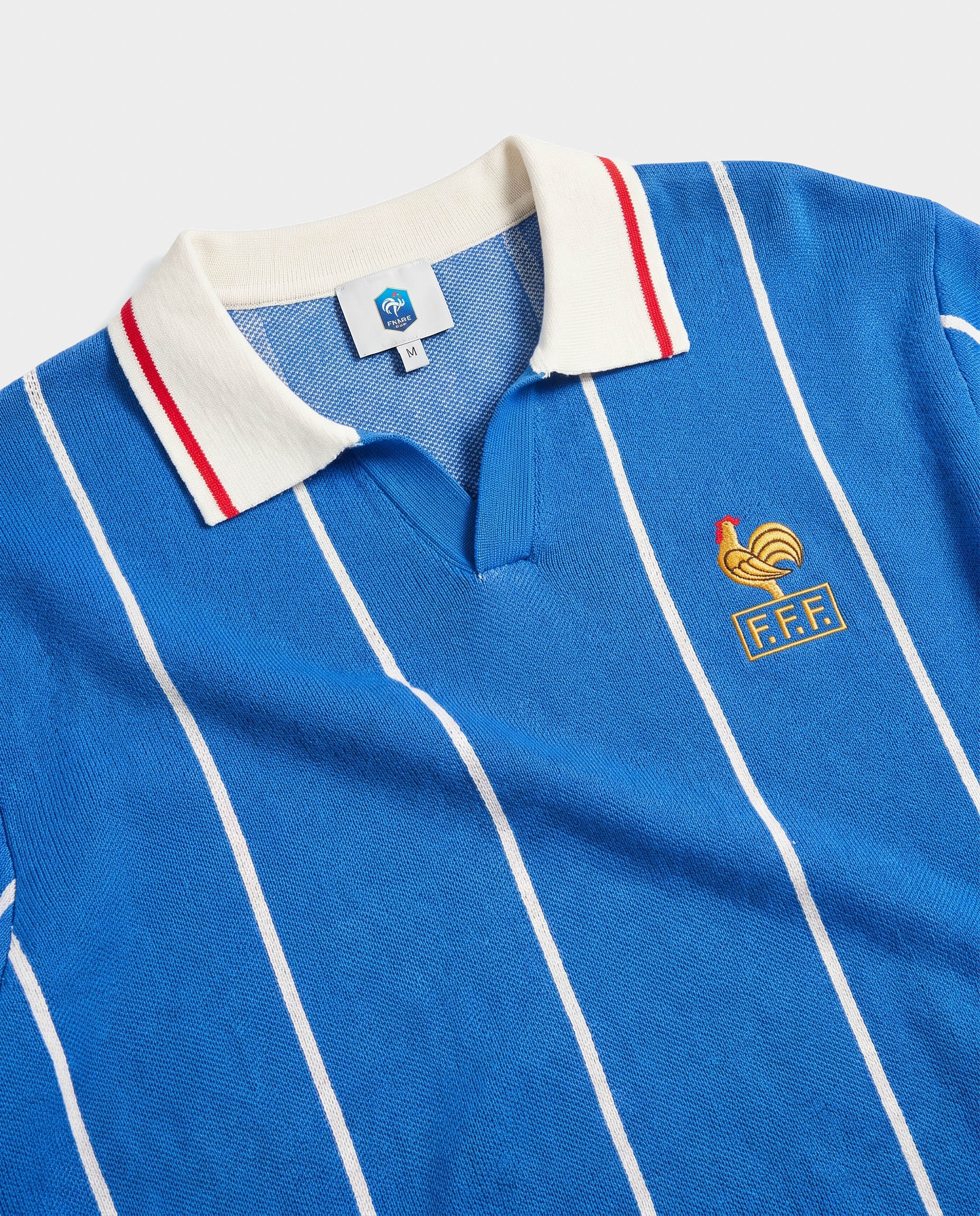 France Football Classic Pinstripe LS Knit Blue