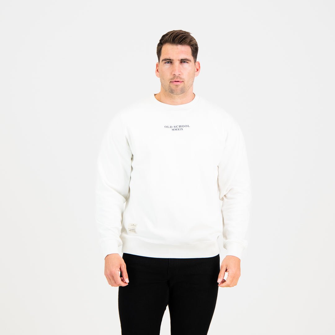 Crew Neck - Off White - Old School