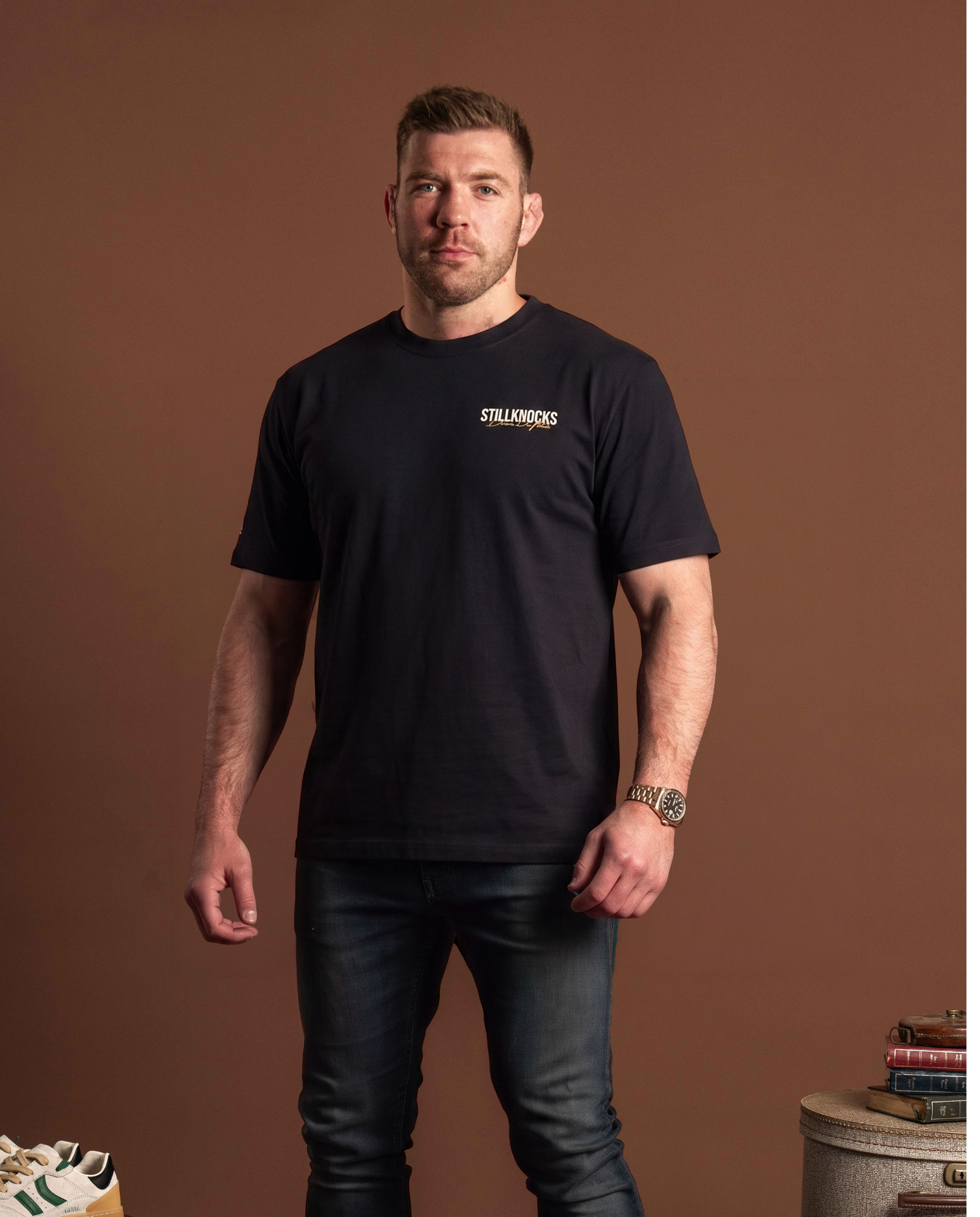 Stillknocks Built Different Boxy Tee Black
