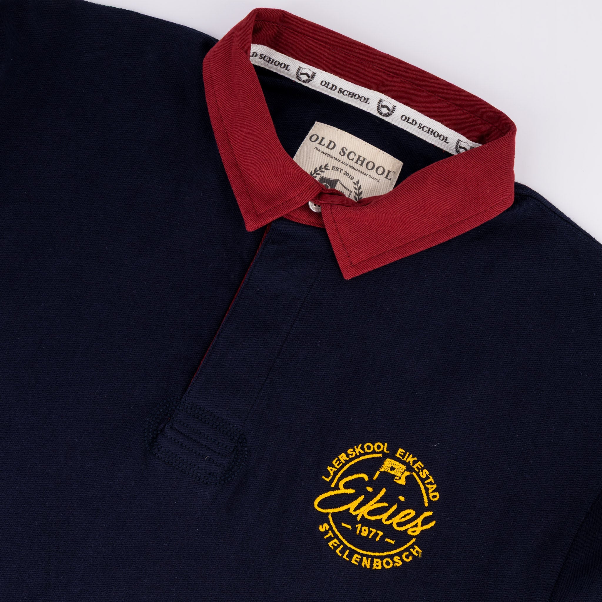 Laerskool Eikestad Tops LS Rugby Jersey Cut & Sew Em Navy - Old School