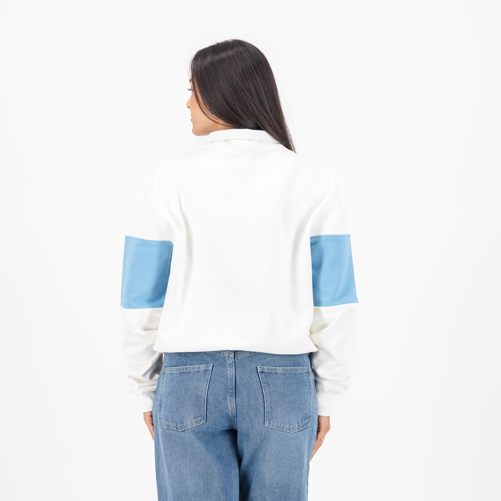 Manchester City Quarter Zip Sweat - Cloud Dancer - Old School