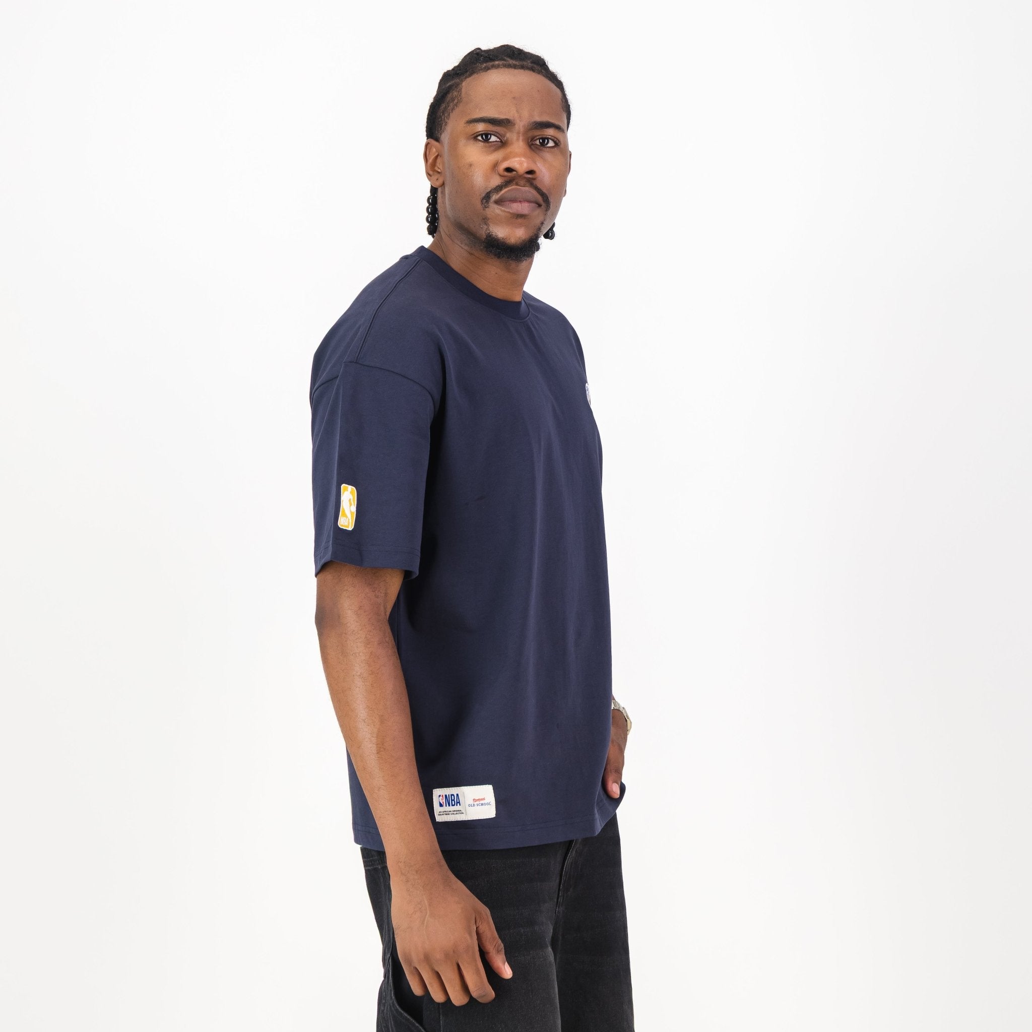 NBA Golden State Warriors Boxy Tee - Navy - Old School